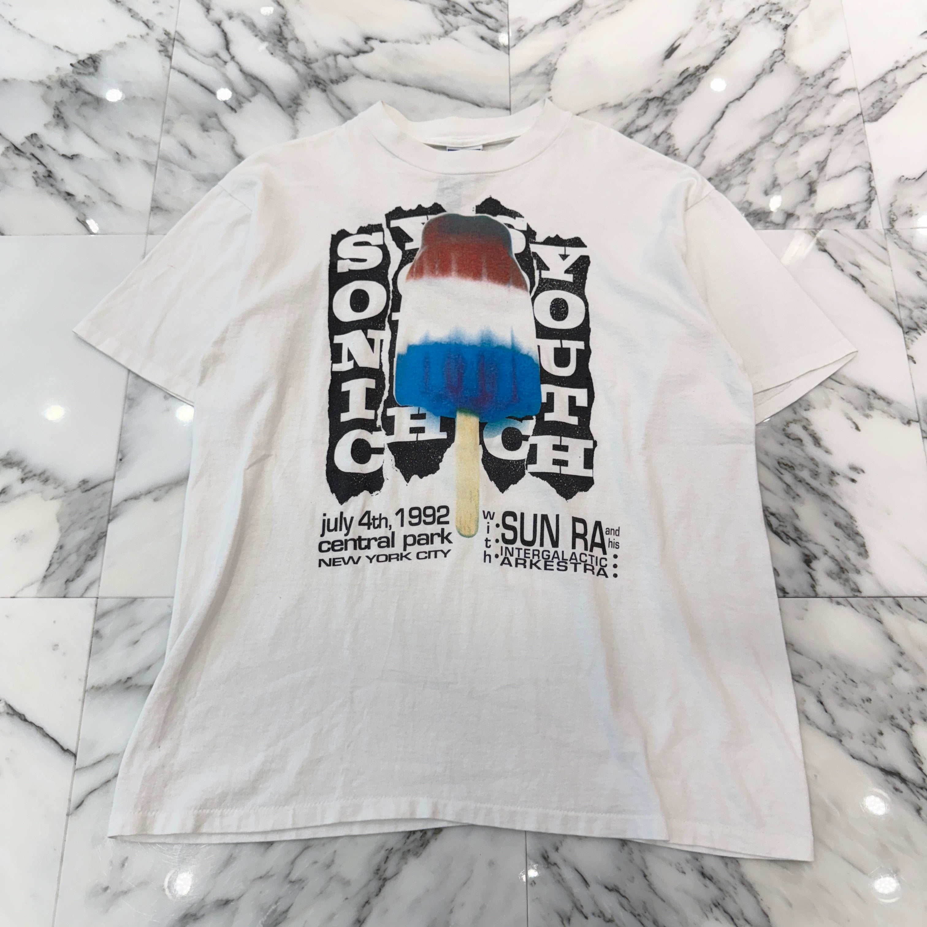 Vintage 90's SONIC YOUTH "Bomb Pop" 1992 All Sports S/S Tee Size XL 90's ソニックユース "ボムポップ" 1992 オールスポーツ社製 Tシャツ サイズXL