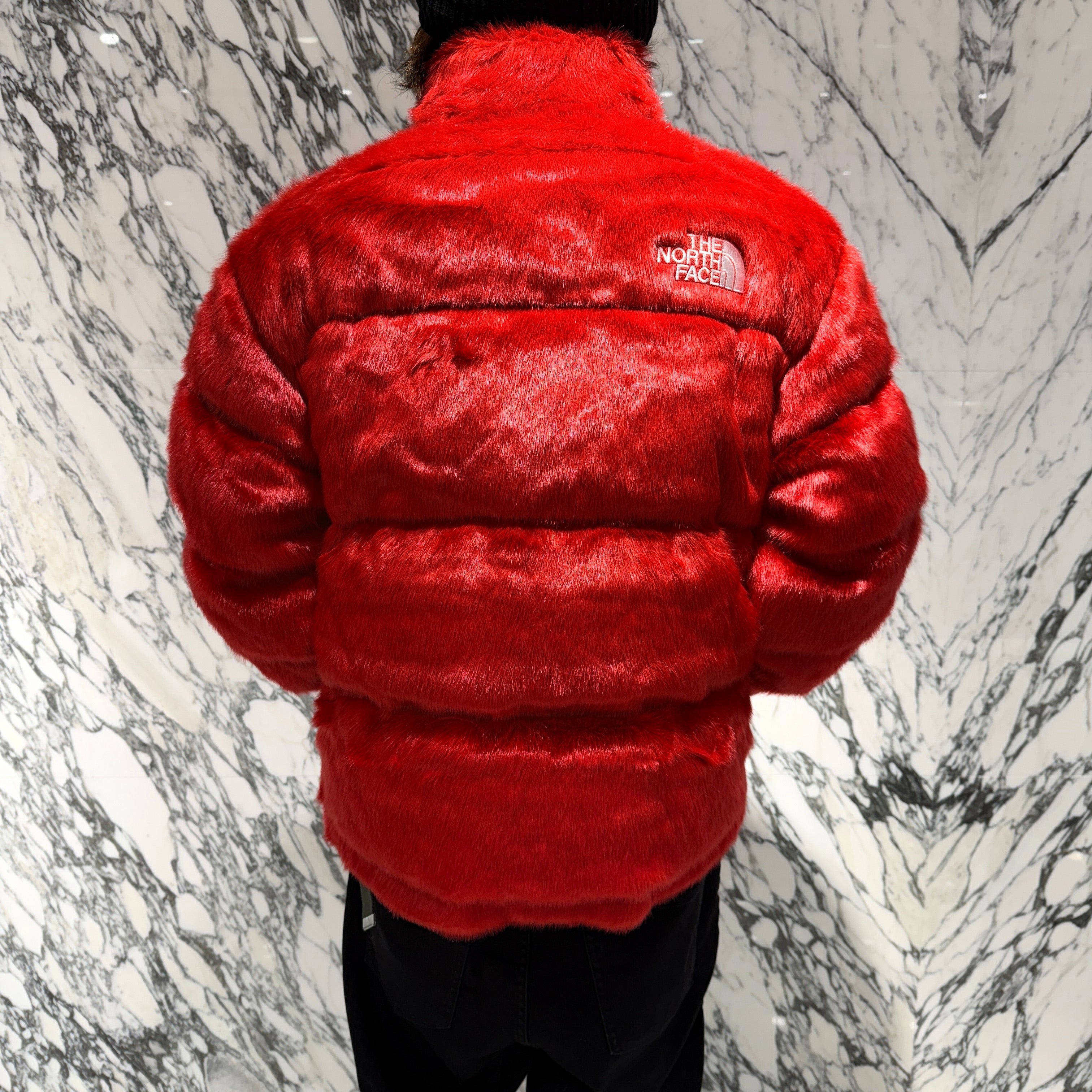 Supreme × THE NORTH FACE 2020AW Faux Fur Nuptse Down Jacket Size L