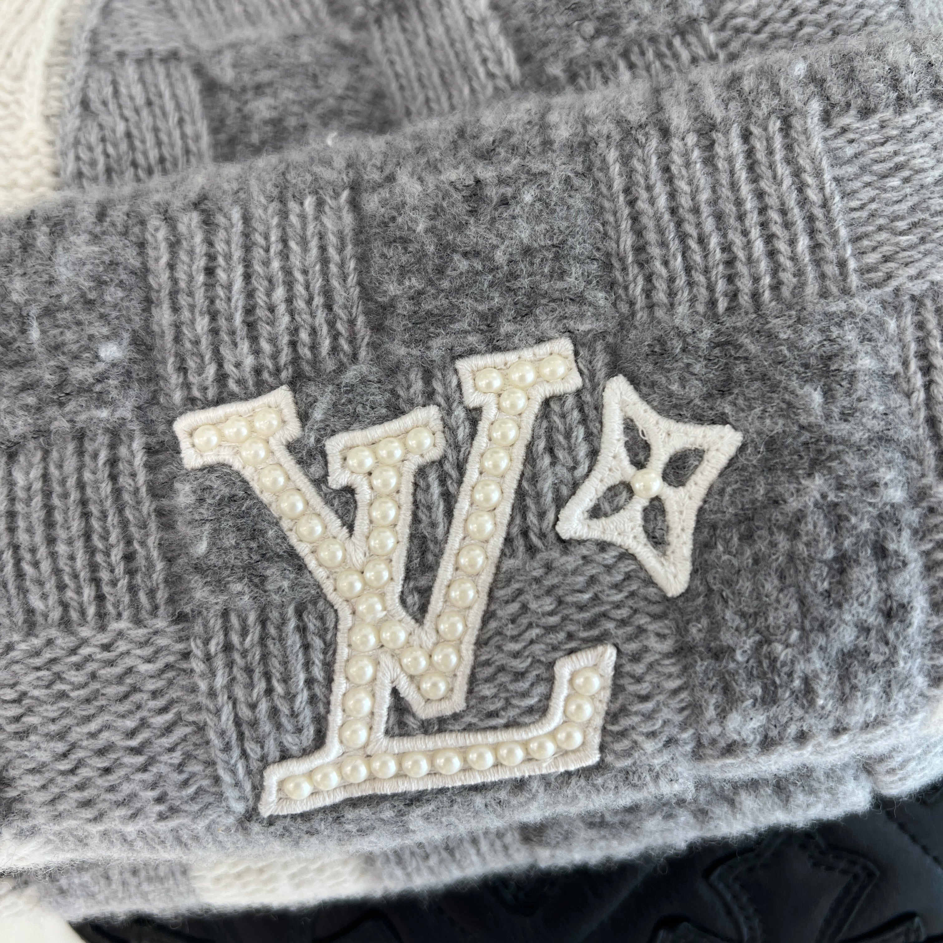 LOUIS VUITTON 2024SS Crushed Damouflage Pearl Beanie M7874A Size S ルイヴィトン クラッシュ ダモフラージュ パール ビーニー サイズS