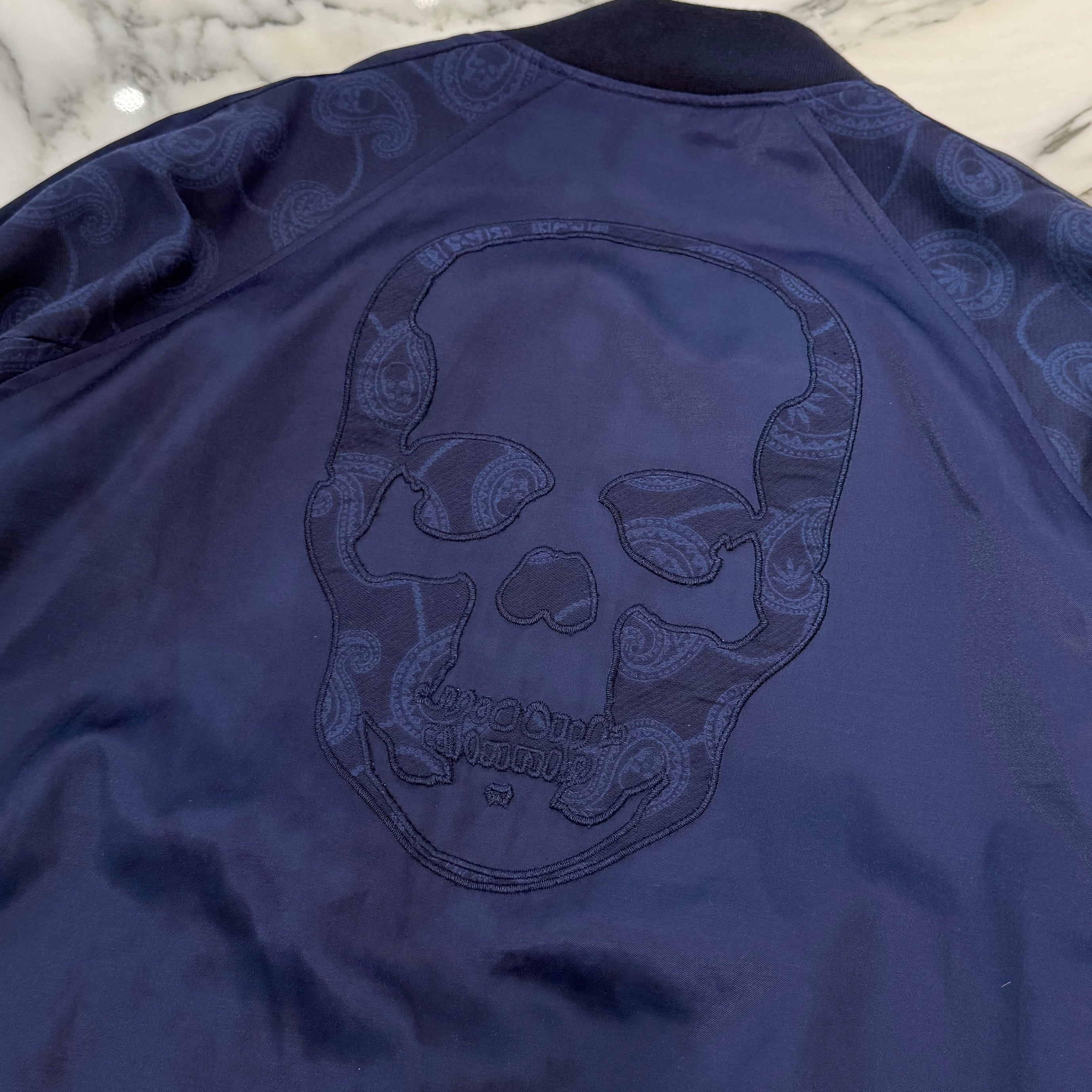 lucien pellat-finet Back Jacquard Logo Zip Up Blouson Size XXL ルシアンぺラフィネ バック ジャカード ロゴ ジップアップブルゾン サイズXXL