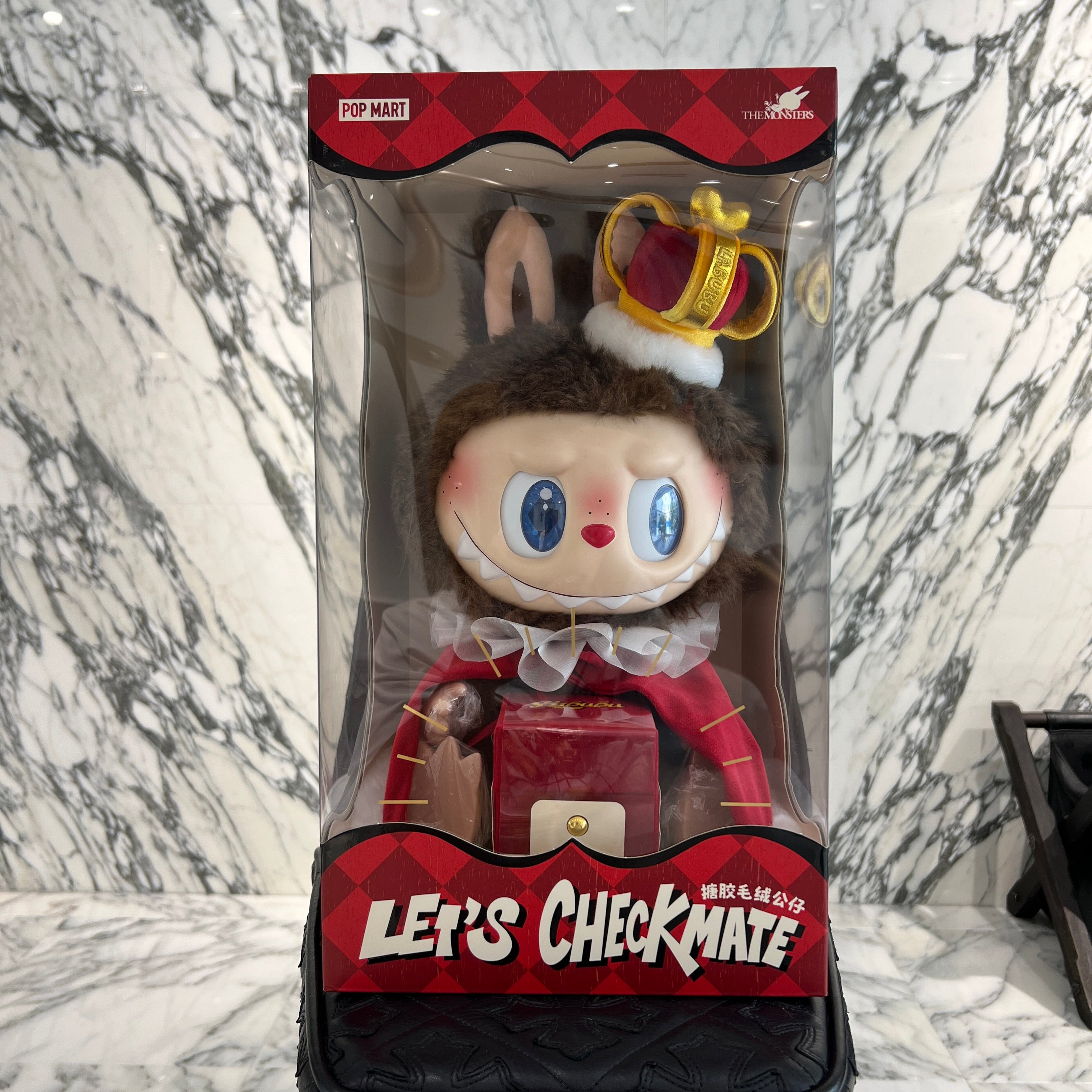POP MART The Monsters LET'S CHECKMATE LABUBU ポップマート ザ・モンスターズ レッツ チェックメイト ラブブ ぬいぐるみ
