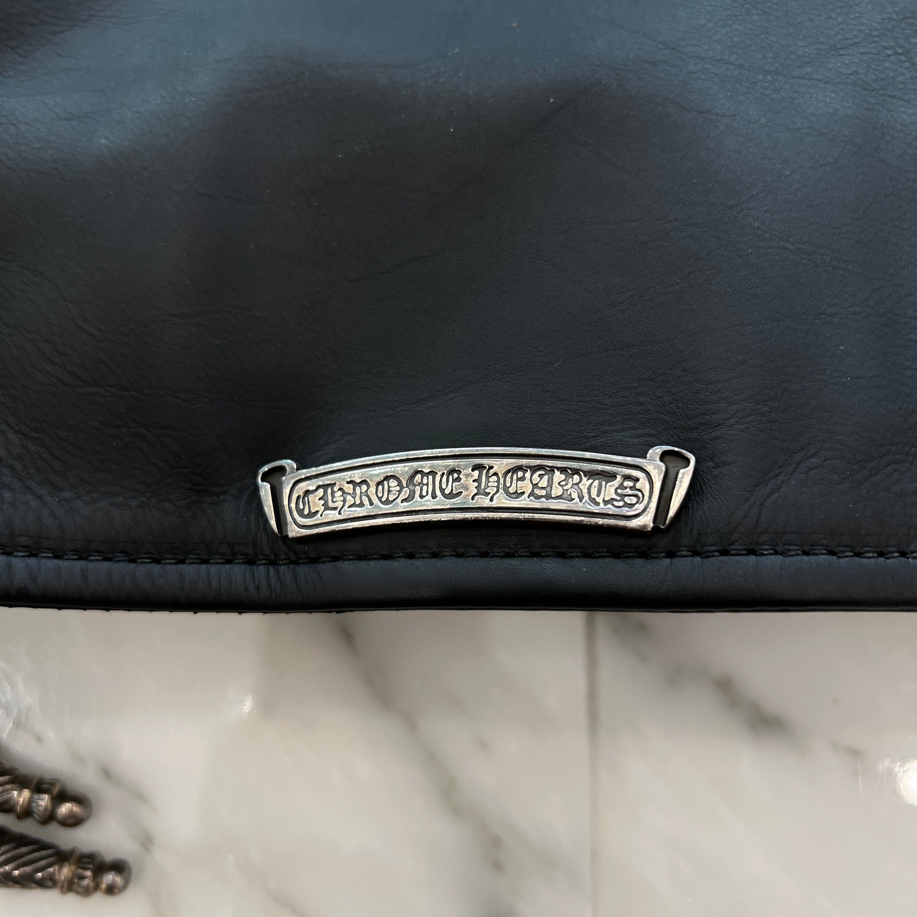 CHROME HEARTS JJ DEAN Dagger Zip Riders Leather Jacket Size M クロムハーツ JJディーン ダガー ジップ ライダース レザージャケット サイズM