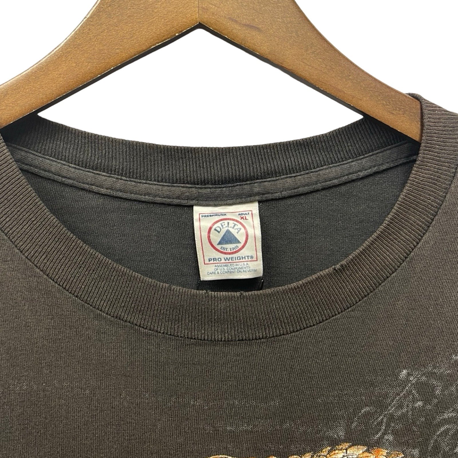 Vintage 90's Harley-Davidson "FRONTIER CUSTOM CYCLES" Snake Emblem S/S Tee Size XL