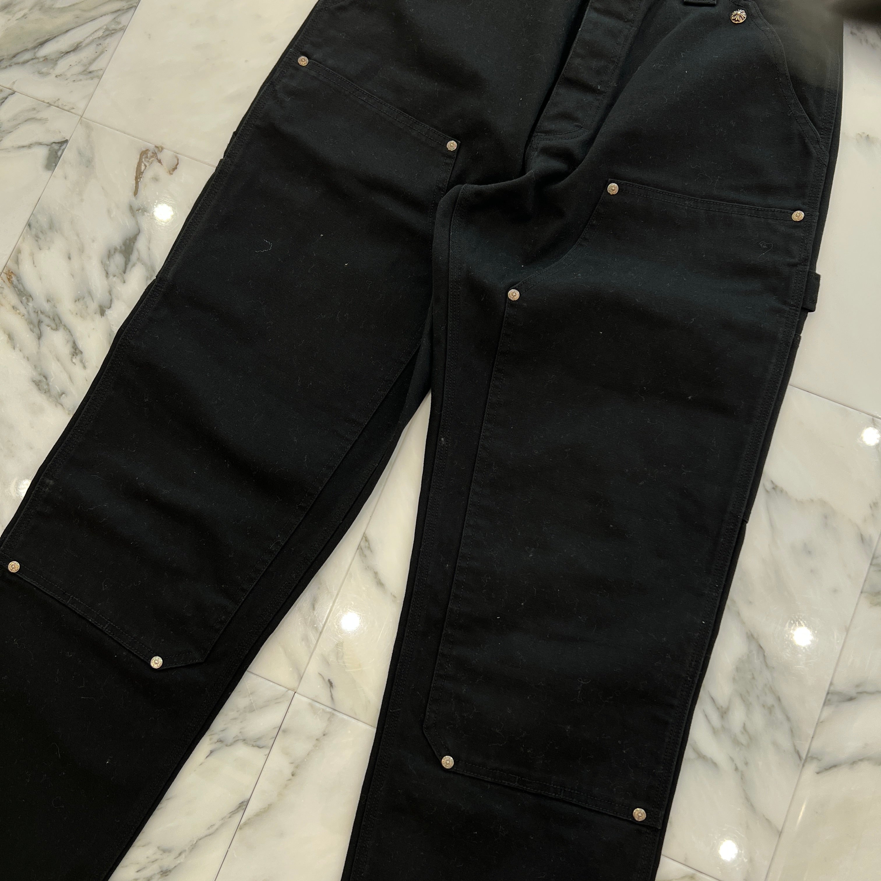 CHROME HEARTS Carpenter Cross Ball Button Denim Pants Size 32 クロムハーツ カーペンター クロスボールボタン デニムパンツ サイズ32