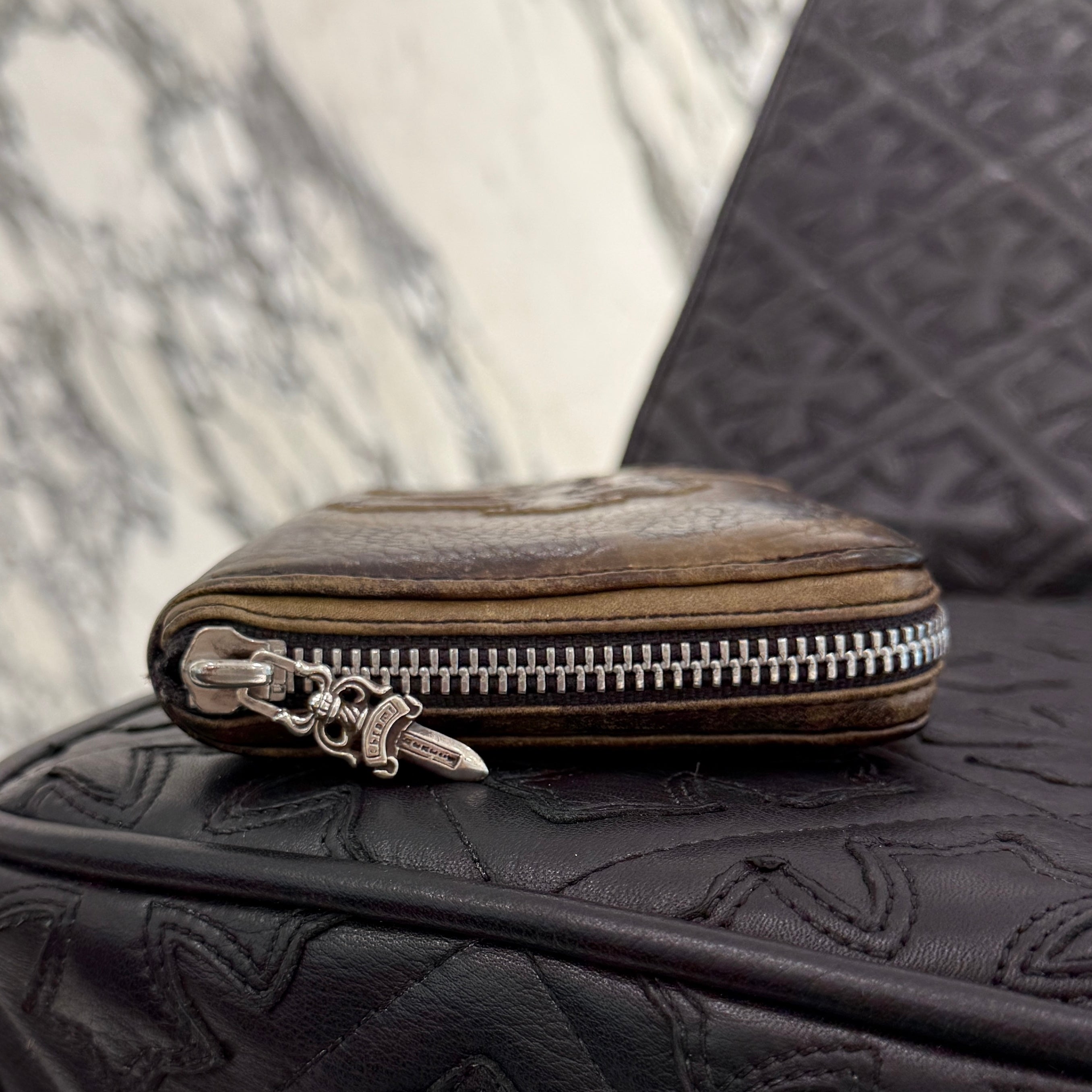 CHROME HEARTS Camo 3 Cemetery Cross Leather Patch REC F ZIP #2 Wallet クロムハーツ カモ 3セメタリークロス レザーパッチ レック F ジップ #2 ウォレット