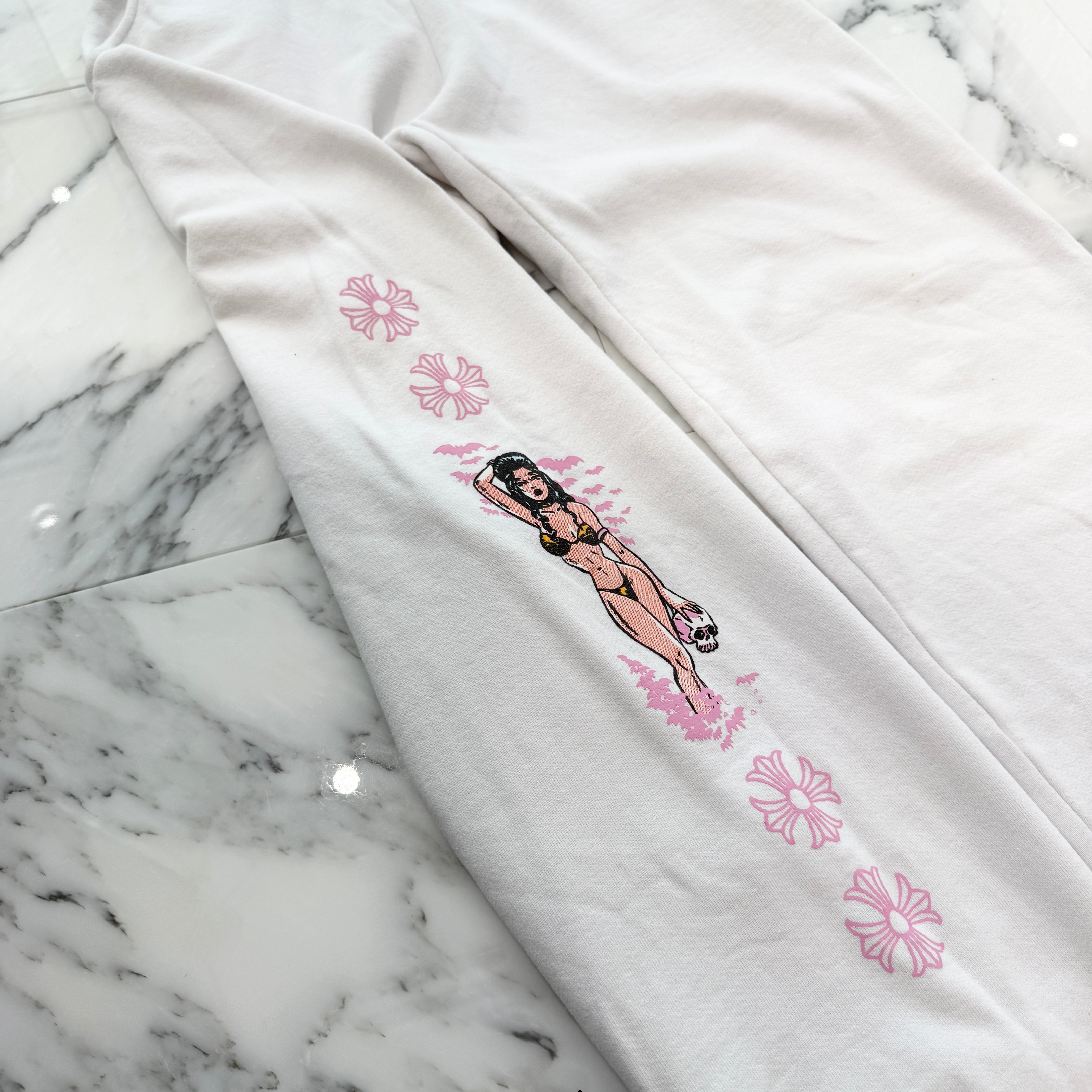 CHROME HEARTS × DEADLLY DOLL JESSE JO STARK Sweat Pants Size M クロムハーツ × デッドリドール ジェシー・ジョー・スターク スウェットパンツ サイズM