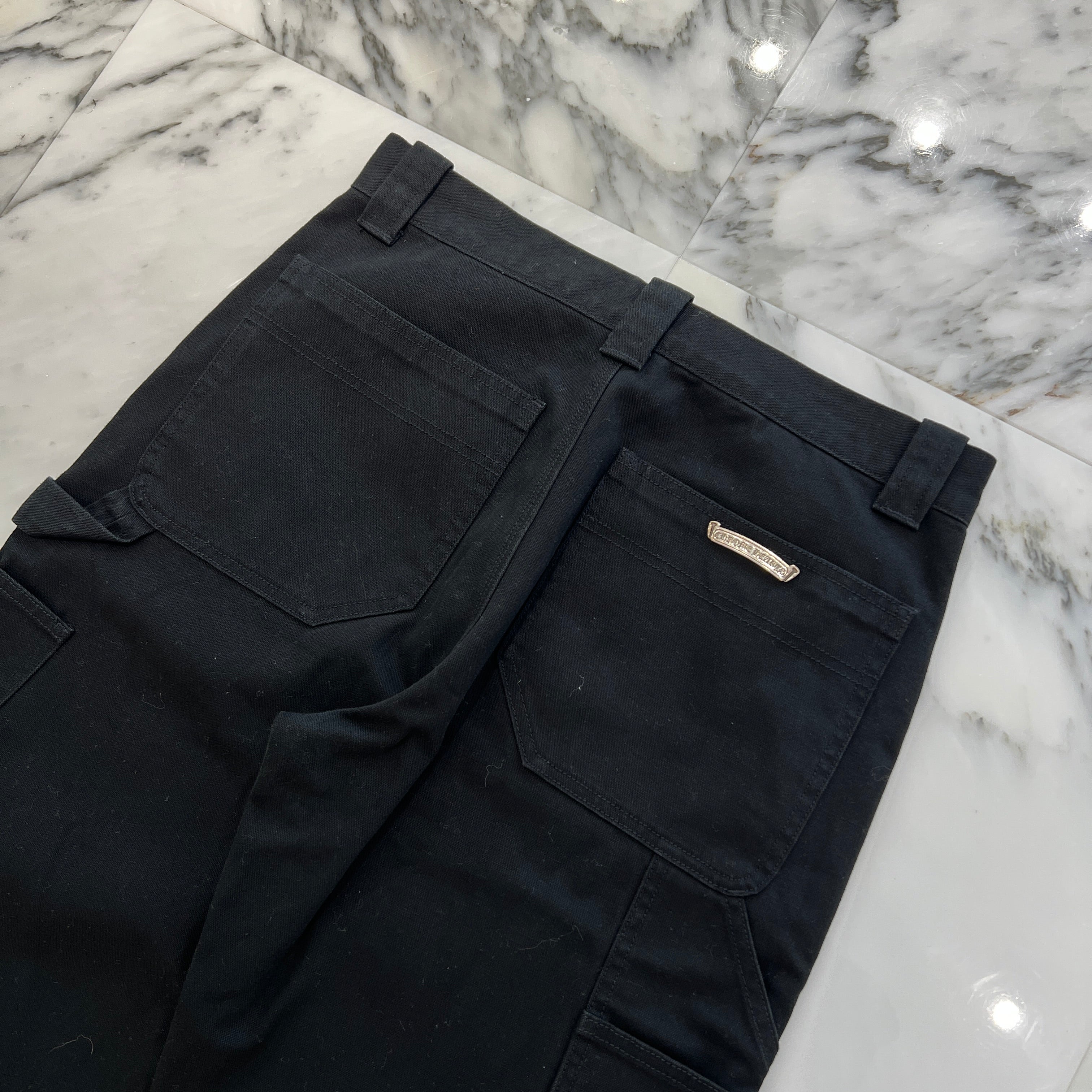 CHROME HEARTS Carpenter Cross Ball Button Denim Pants Size 32 クロムハーツ カーペンター クロスボールボタン デニムパンツ サイズ32