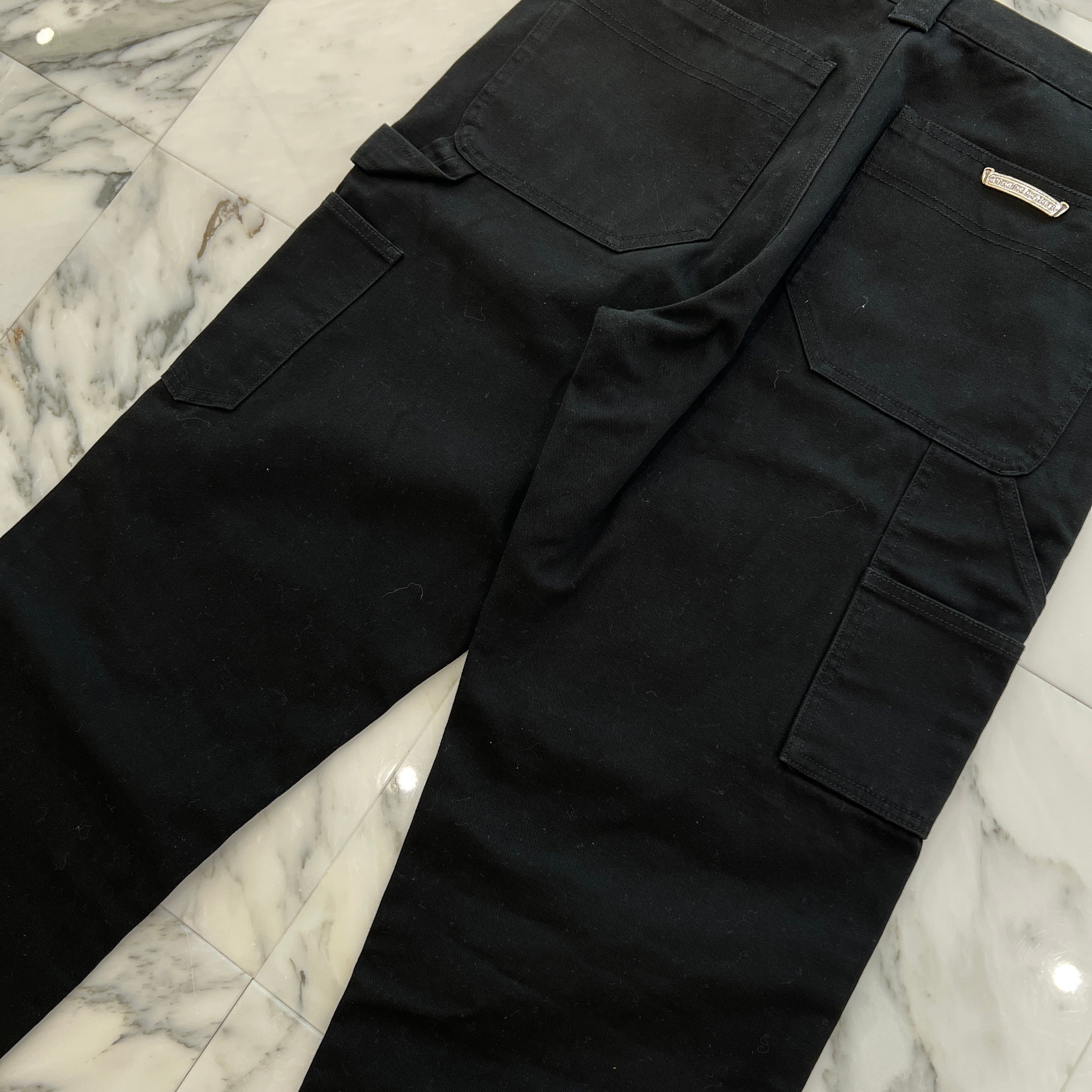 CHROME HEARTS Carpenter Cross Ball Button Denim Pants Size 32 クロムハーツ カーペンター クロスボールボタン デニムパンツ サイズ32