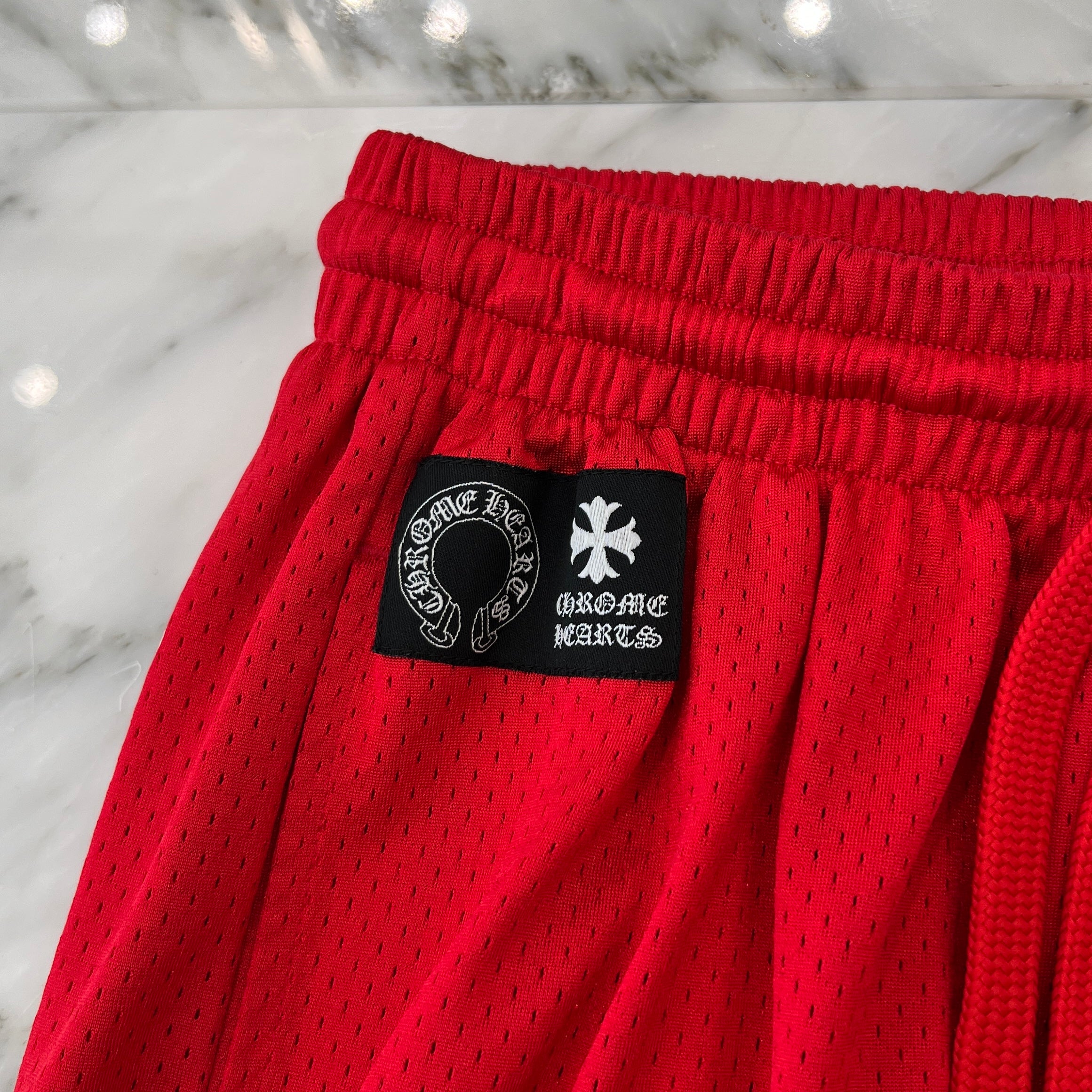 CHROME HEARTS × MATTY BOY "TEAM" Mesh Varsity Shorts Size S クロムハーツ × マッティボーイ チームメッシュバーシティ ショーツ サイズS