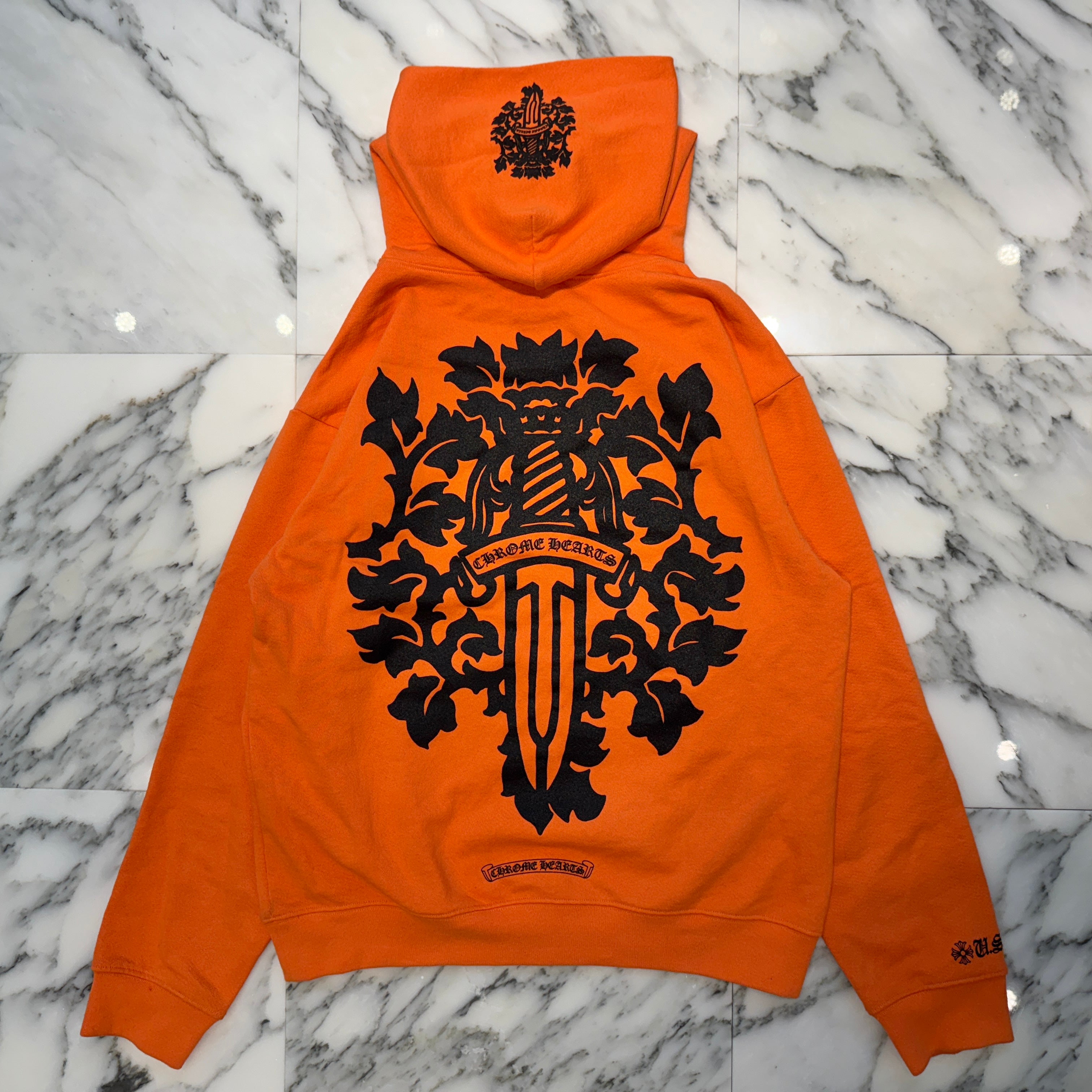 CHROME HEARTS VINE DGR Pullover Hoodie Size L