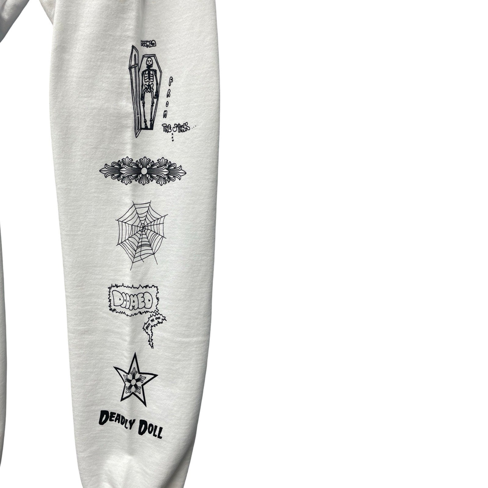 CHROME HEARTS×DEADLY DOLL Multi Logo Sweat Pants Size XL