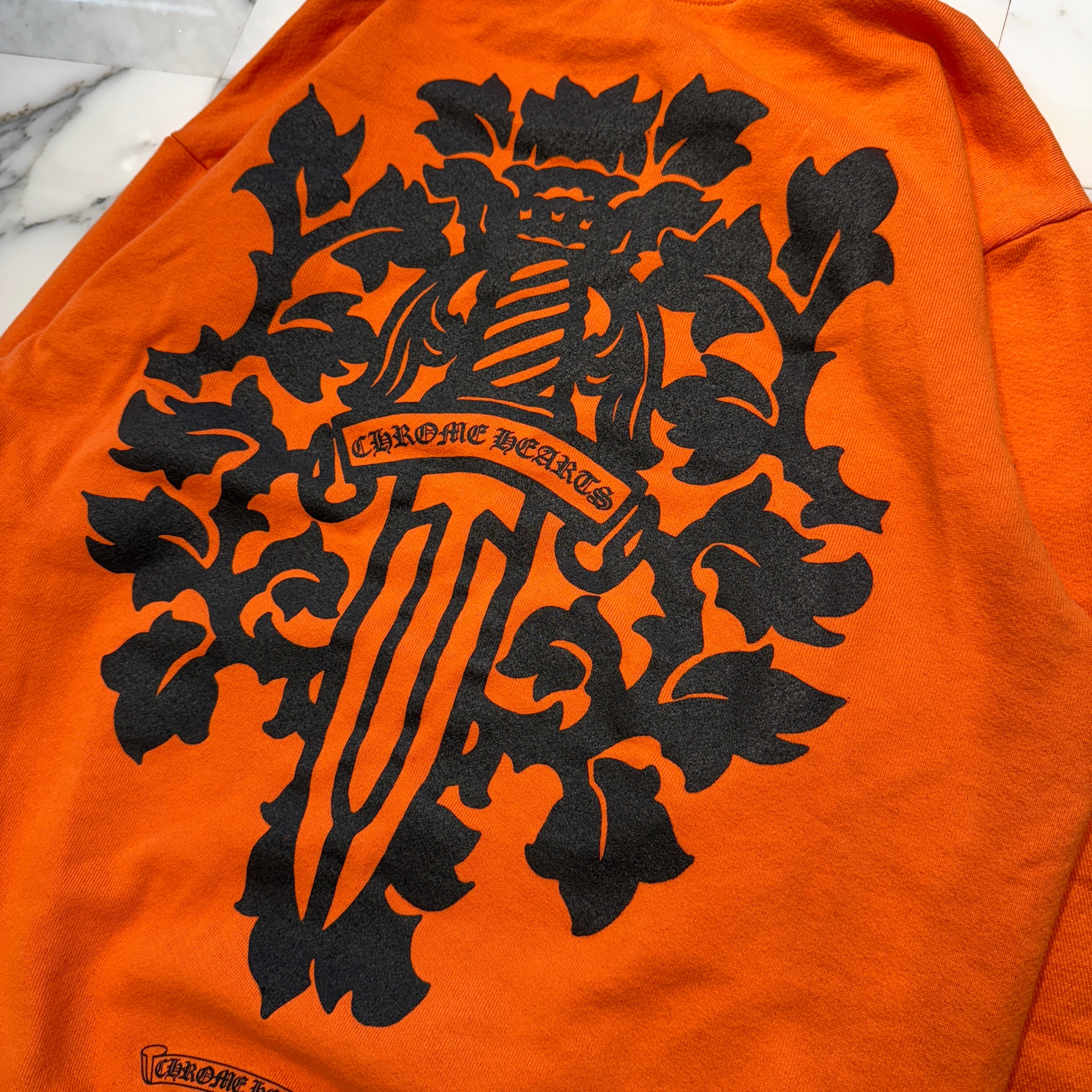 CHROME HEARTS VINE DGR Pullover Hoodie Size L