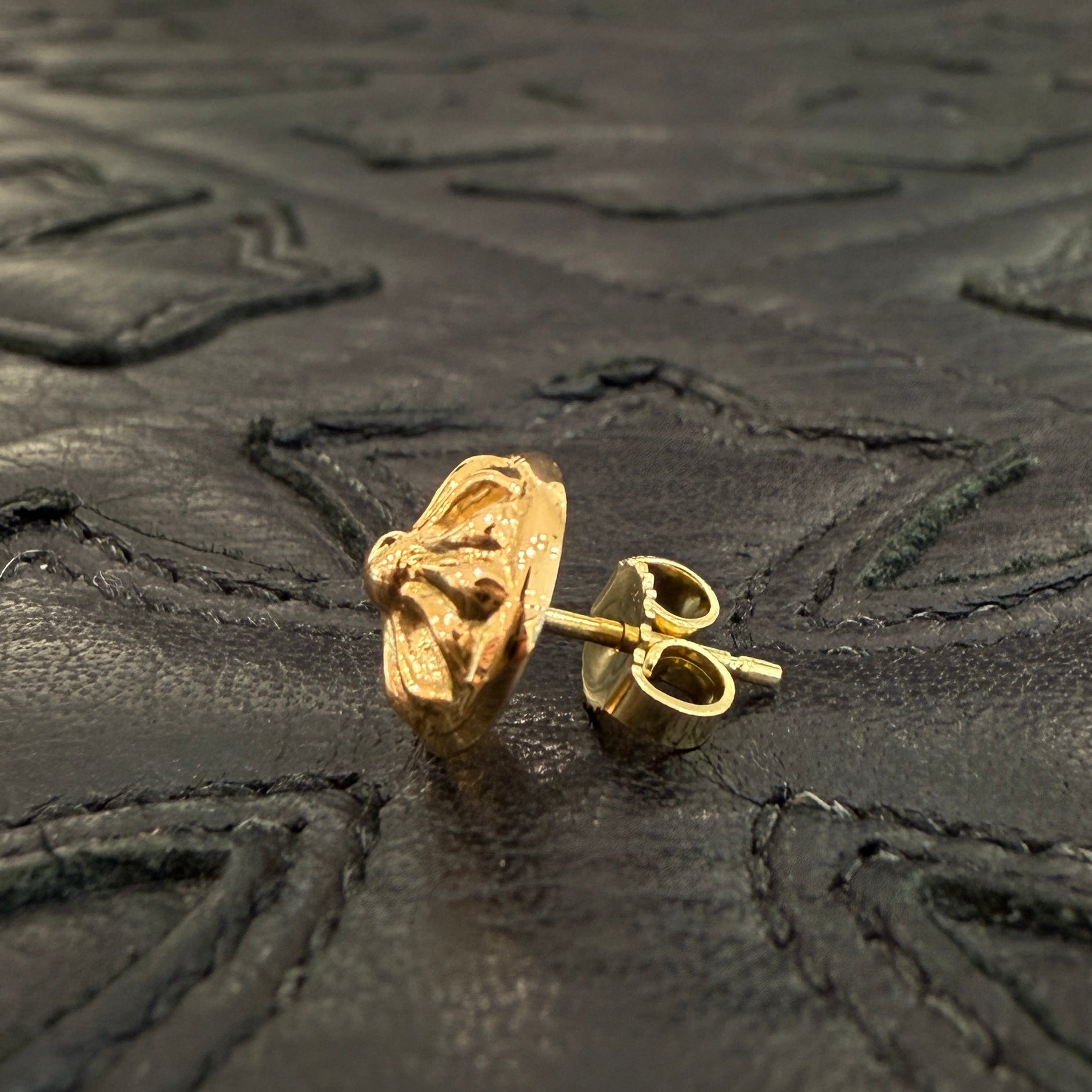 CHROME HEARTS 22K Cross Ball STUD Earrings クロムハーツ 22K クロスボール スタッド イヤリング ピアス