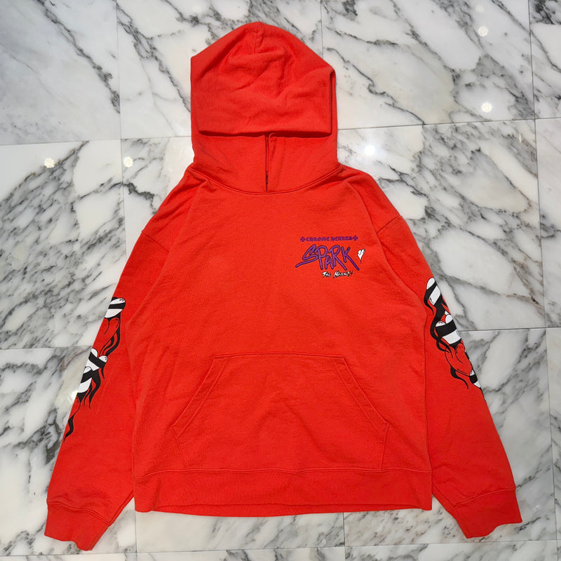 CHROME HEARTS × MATTY BOY 2023SS Sadistic Lipstick Pullover Hoodie Size XL クロムハーツ × マッティボーイ サディスティック リップスティック プルオーバーフーディ サイズXL