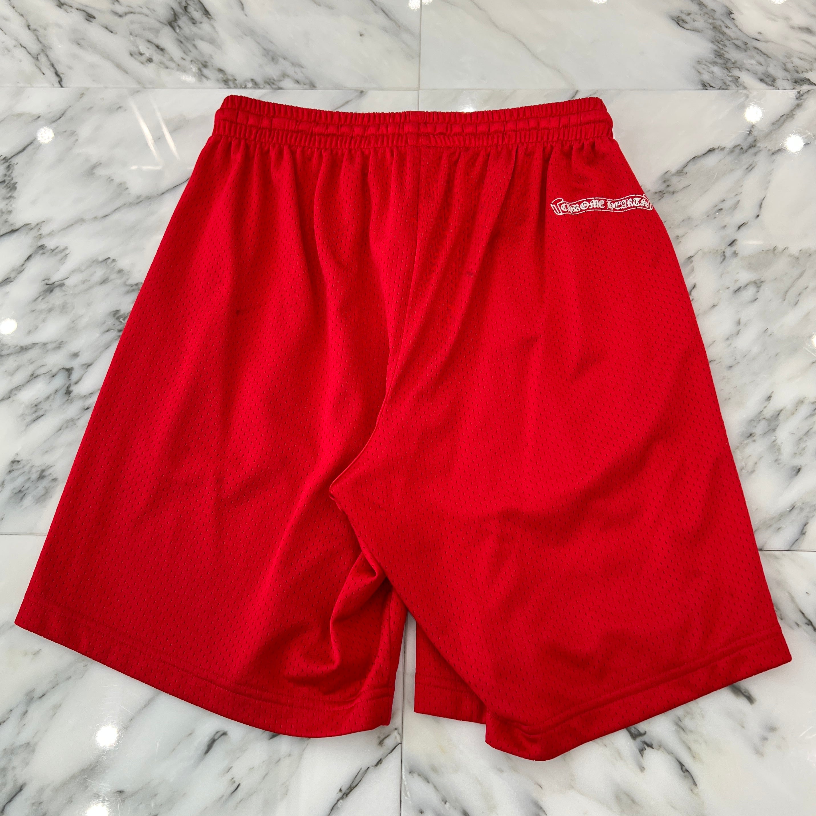 CHROME HEARTS × MATTY BOY "TEAM" Mesh Varsity Shorts Size S クロムハーツ × マッティボーイ チームメッシュバーシティ ショーツ サイズS