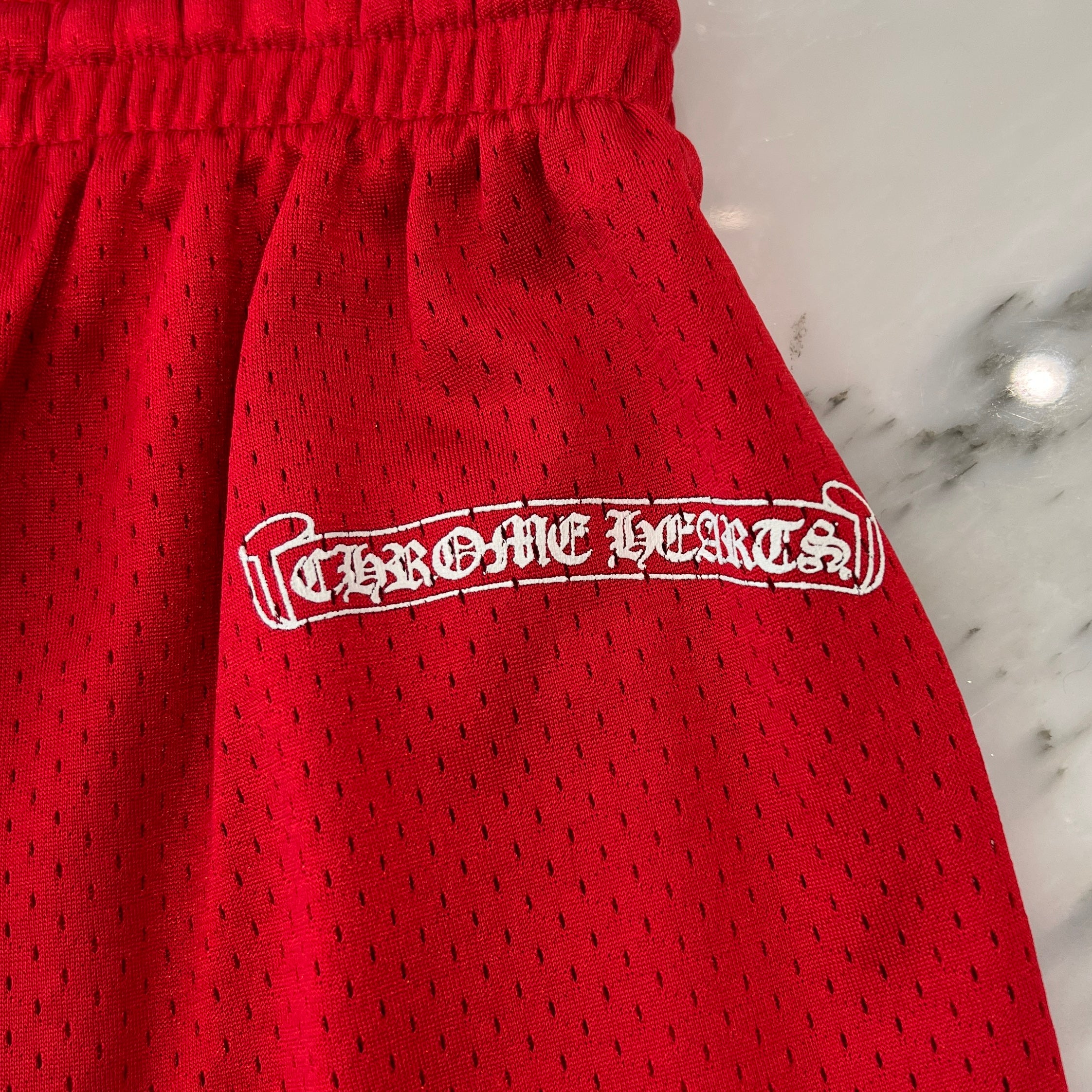 CHROME HEARTS × MATTY BOY "TEAM" Mesh Varsity Shorts Size S クロムハーツ × マッティボーイ チームメッシュバーシティ ショーツ サイズS