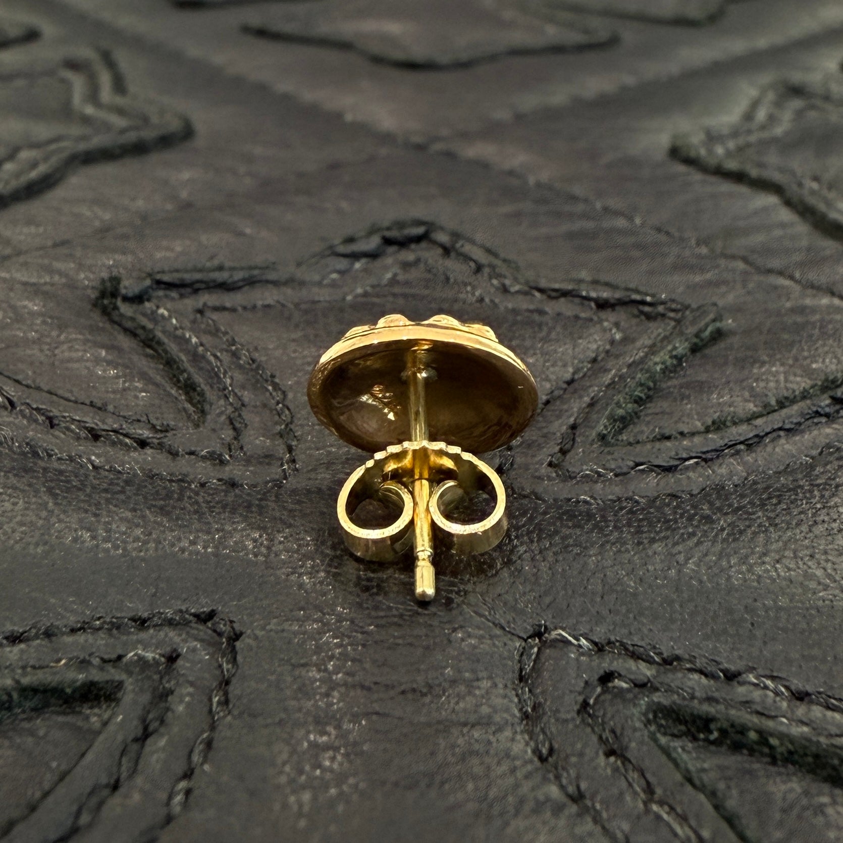 CHROME HEARTS 22K Cross Ball STUD Earrings クロムハーツ 22K クロスボール スタッド イヤリング ピアス