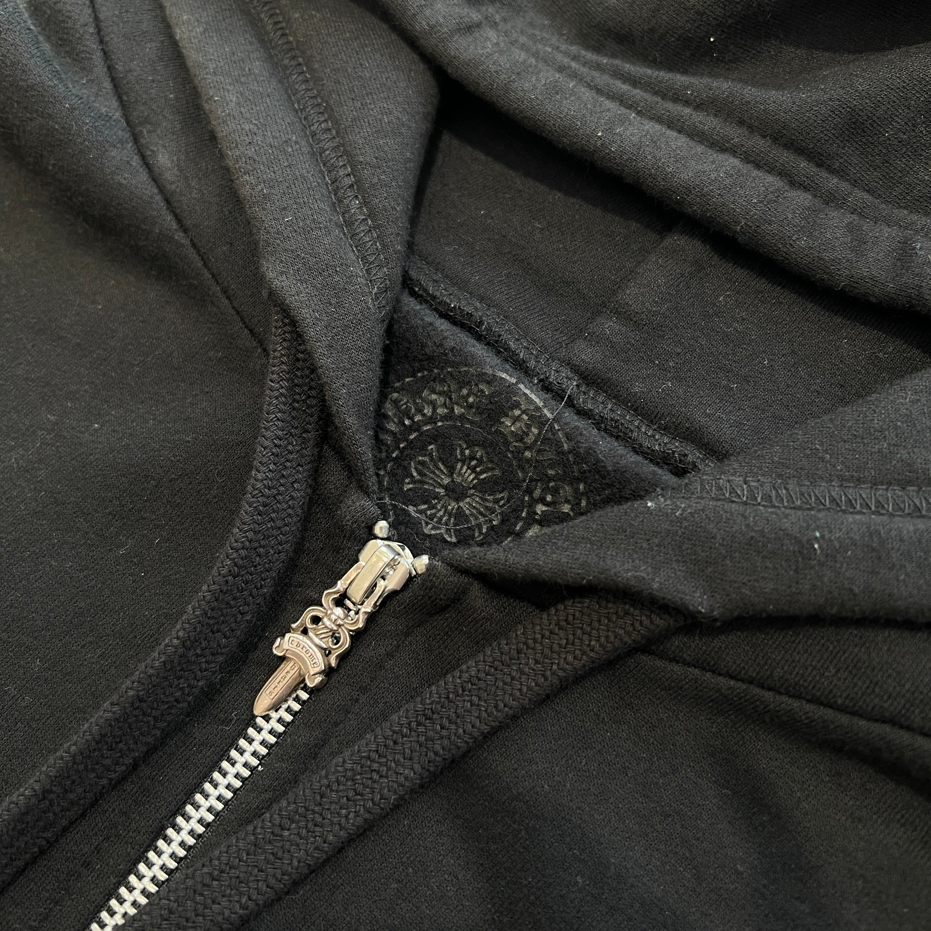 CHROME HEARTS Multi Color Cemetery Cross Zip Up Hoodie Size XL クロムハーツ マルチカラー セメタリークロス ジップアップ フーディ サイズXL
