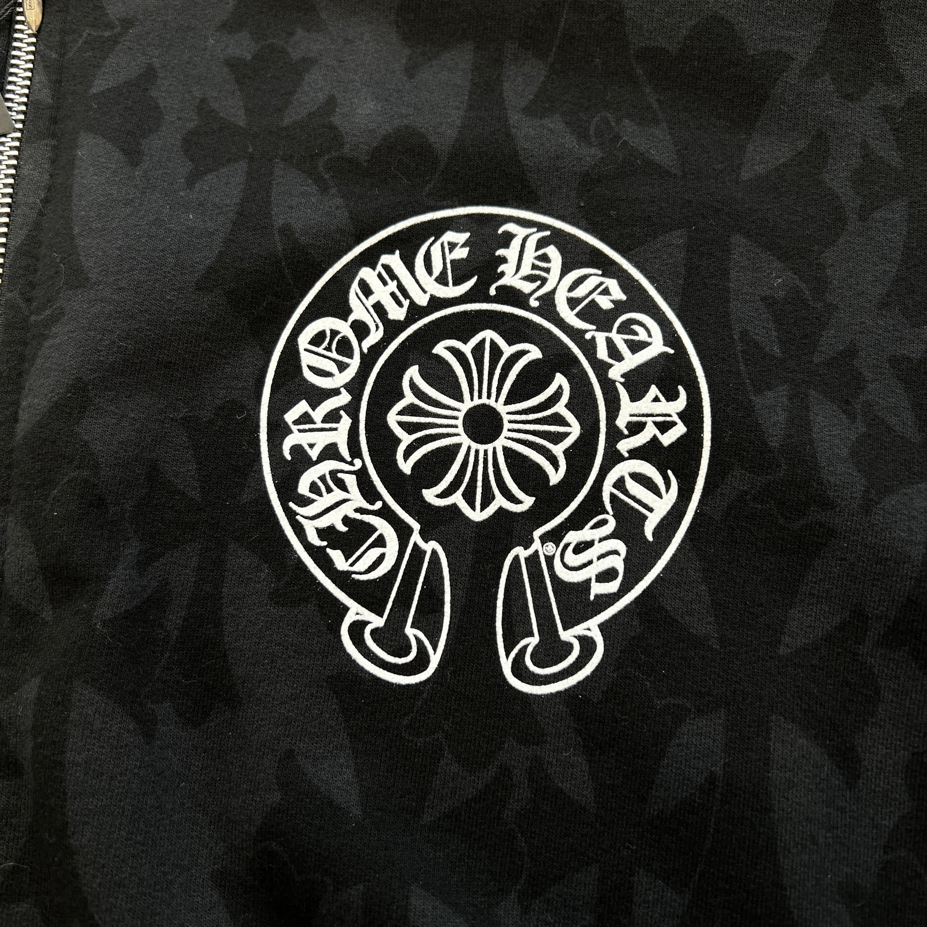CHROME HEARTS 2024SS Graveyard Cemetery Cross Pullover Hoodie Size L クロムハーツ グレイブヤード セメタリークロス プルオーバー フーディ 総柄 サイズL