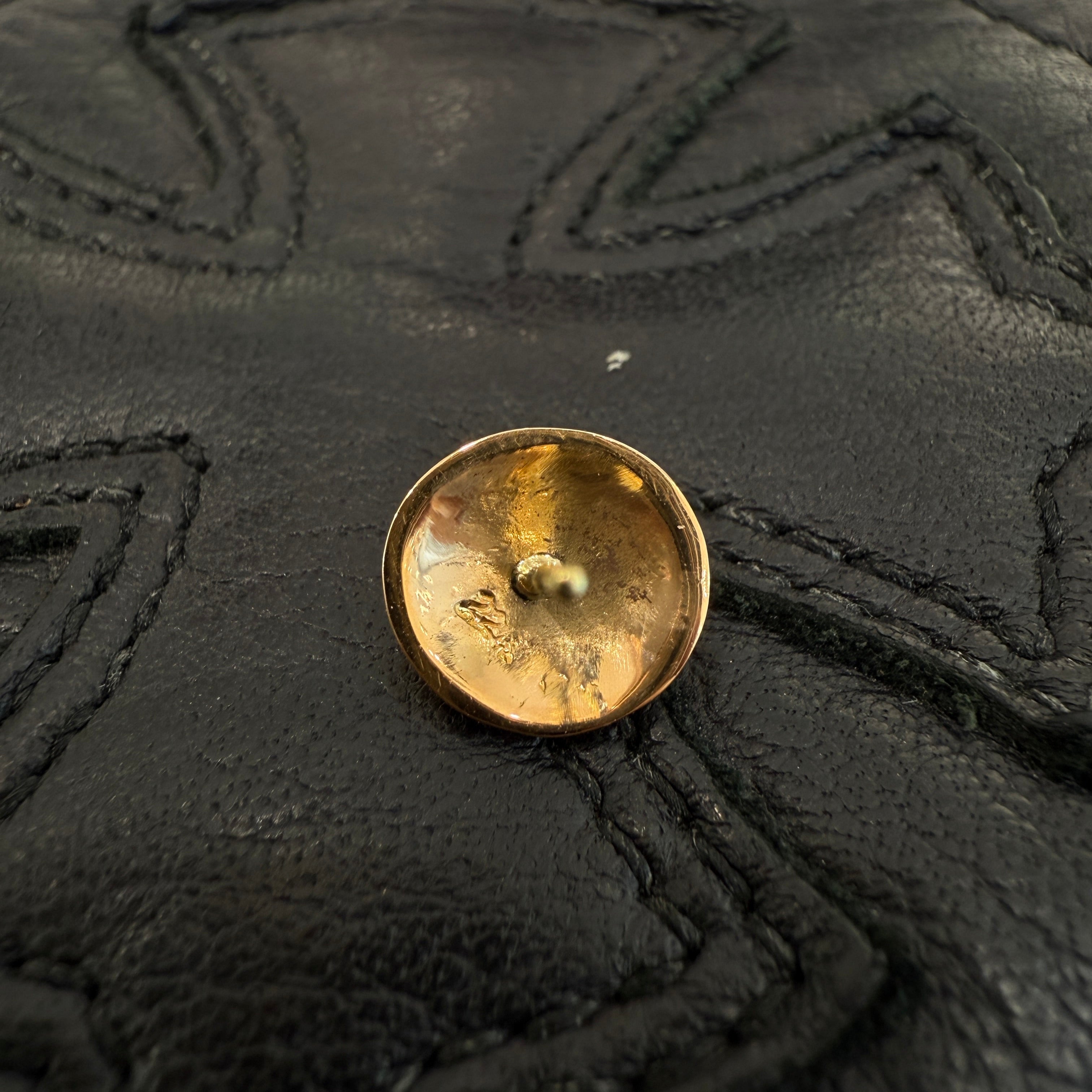 CHROME HEARTS 22K Cross Ball STUD Earrings クロムハーツ 22K クロスボール スタッド イヤリング ピアス