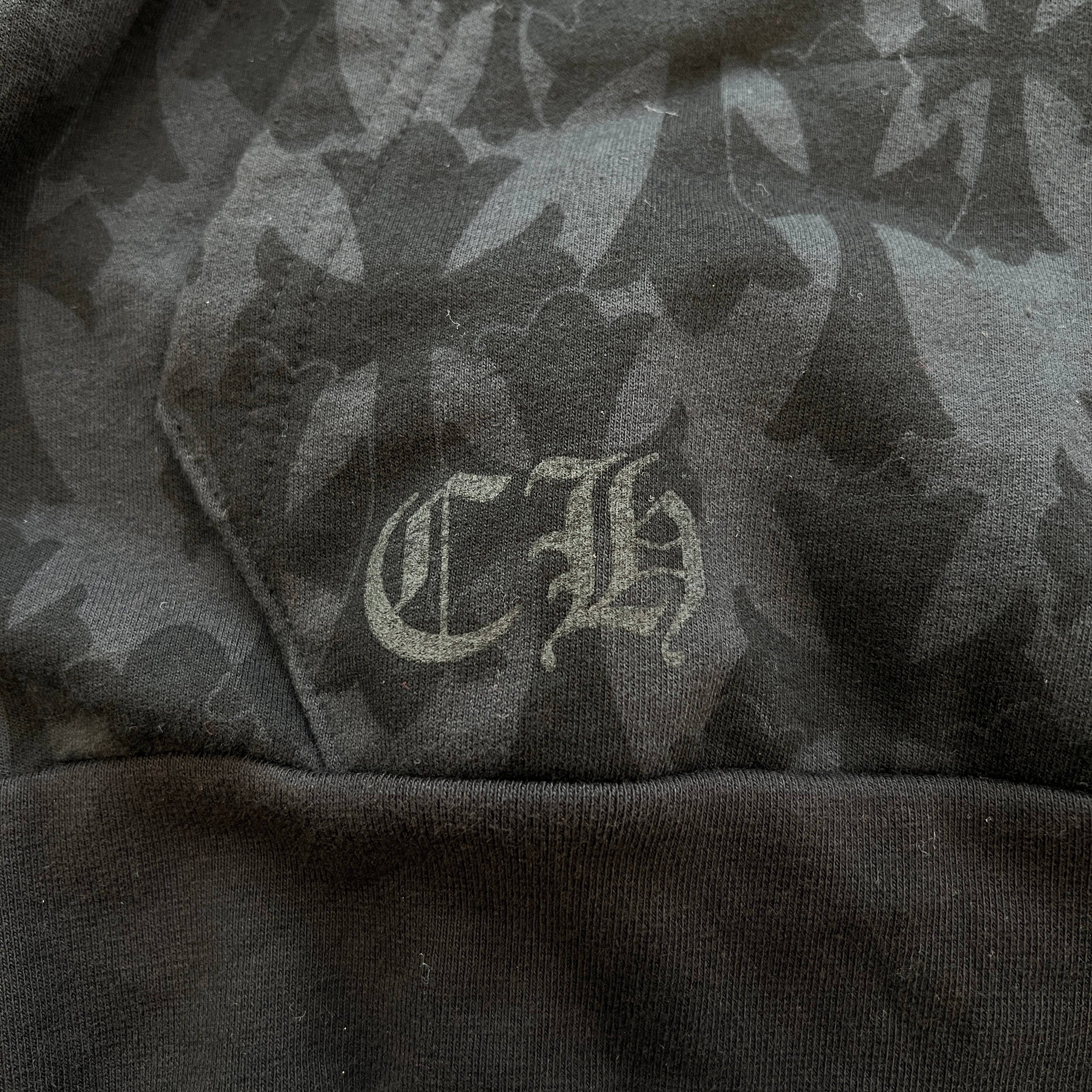 CHROME HEARTS 2024SS Graveyard Cemetery Cross Pullover Hoodie Size L クロムハーツ グレイブヤード セメタリークロス プルオーバー フーディ 総柄 サイズL