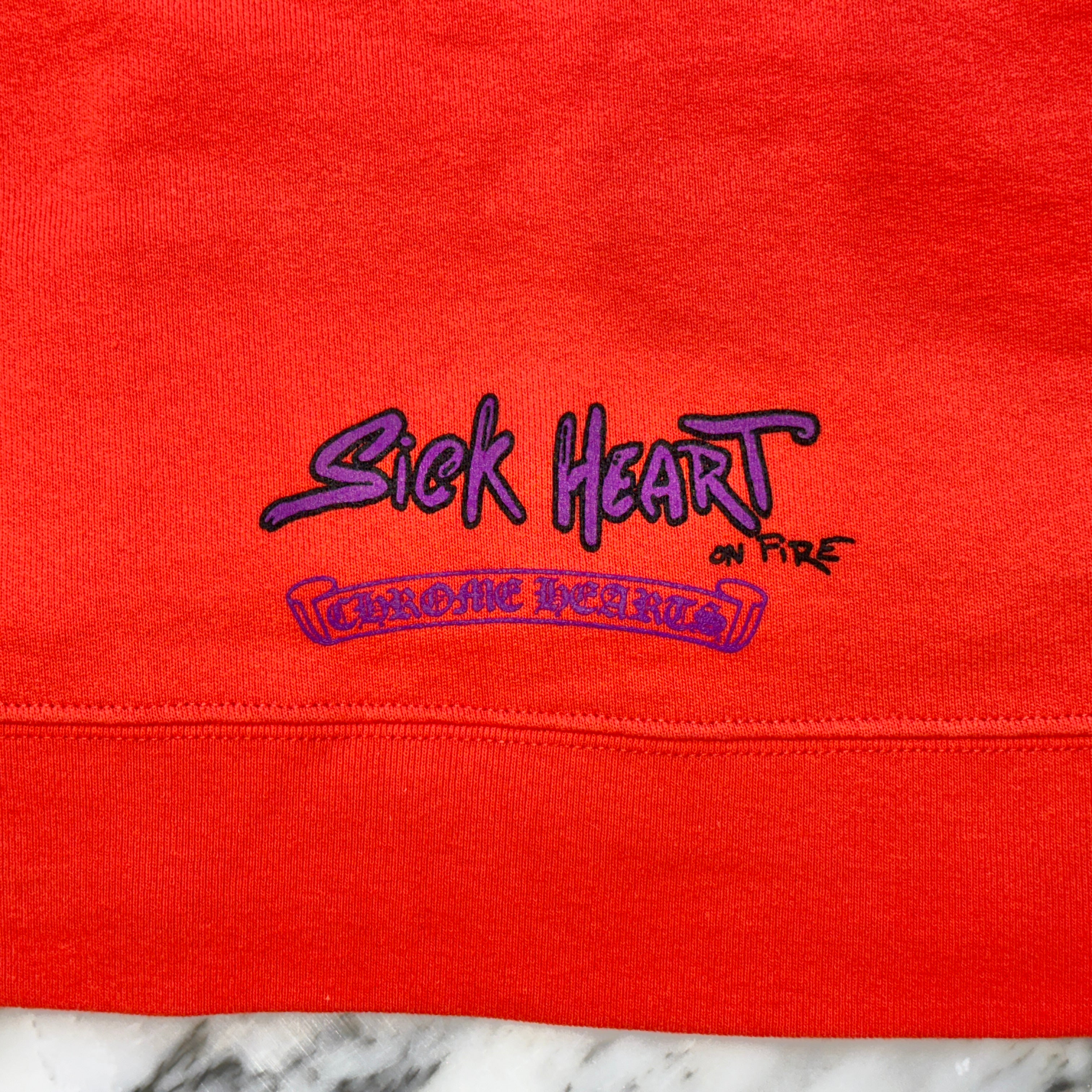 CHROME HEARTS×MATTY BOY 2023SS Sadistic Lipstick Pullover Hoodie Size L