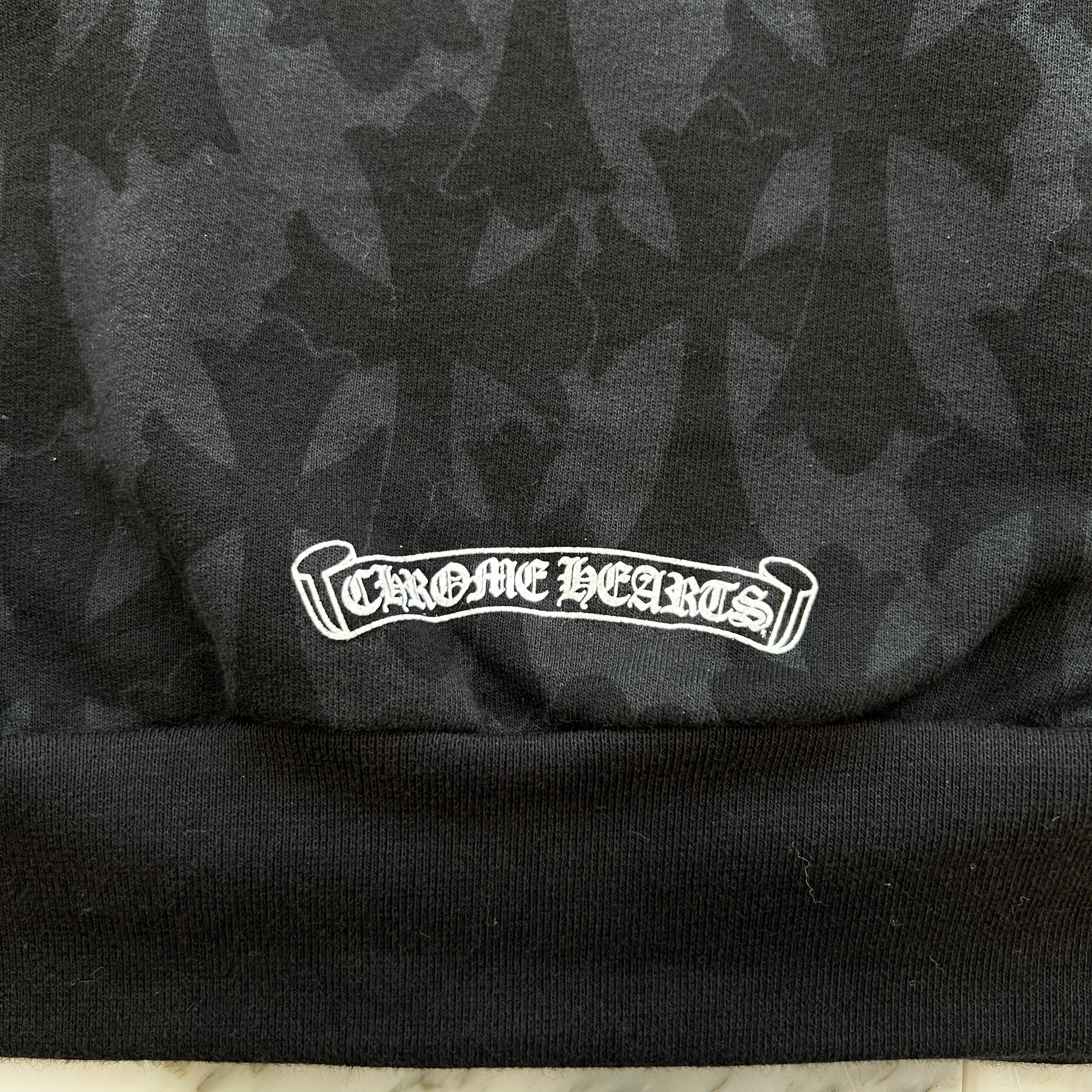 CHROME HEARTS 2024SS Graveyard Cemetery Cross Pullover Hoodie Size L クロムハーツ グレイブヤード セメタリークロス プルオーバー フーディ 総柄 サイズL