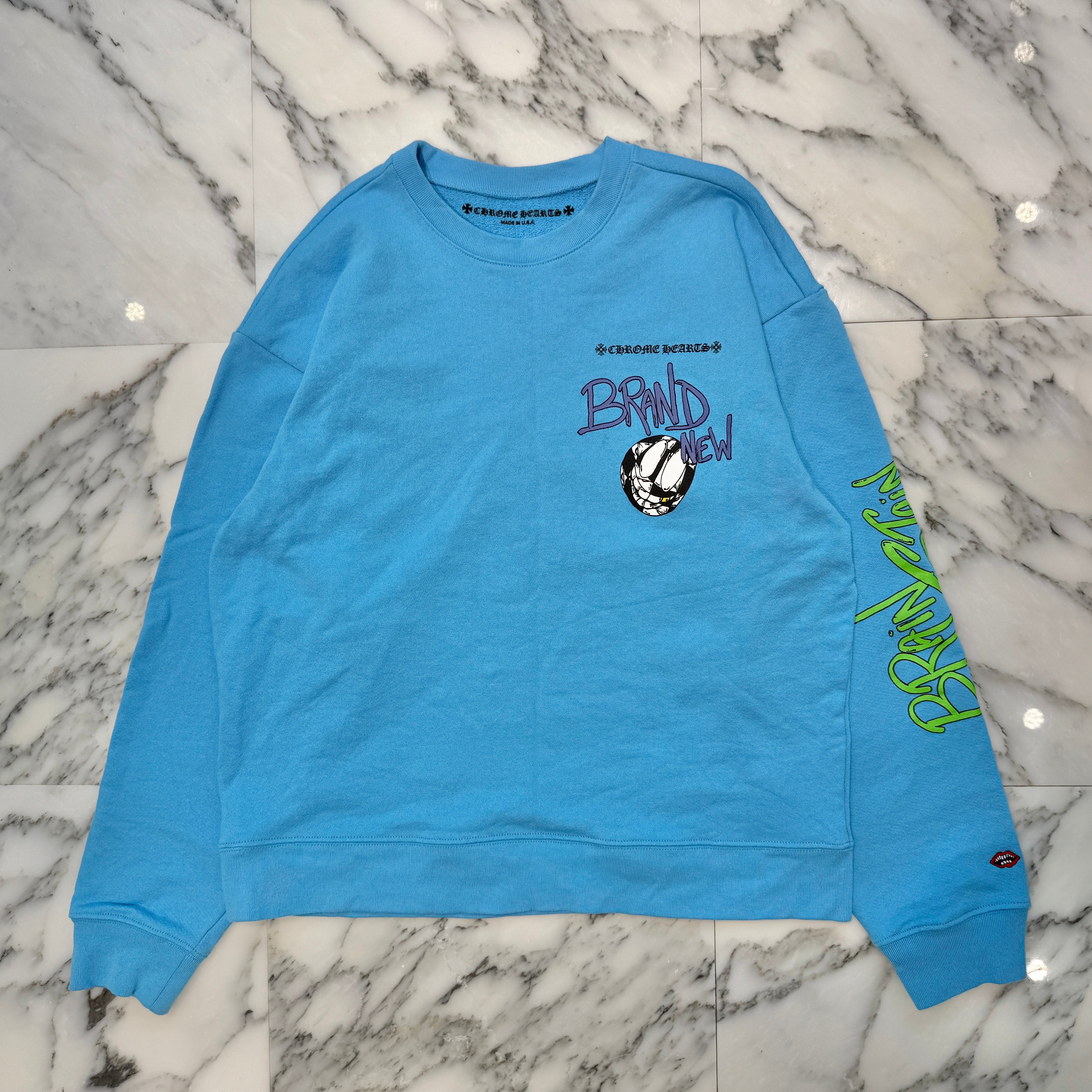 CHROME HEARTS × MATTY BOY 2024SS BRAIN NEW Sweat Shirt Size L クロムハーツ × マッティボーイ ブレインニュー スウェットシャツ サイズL