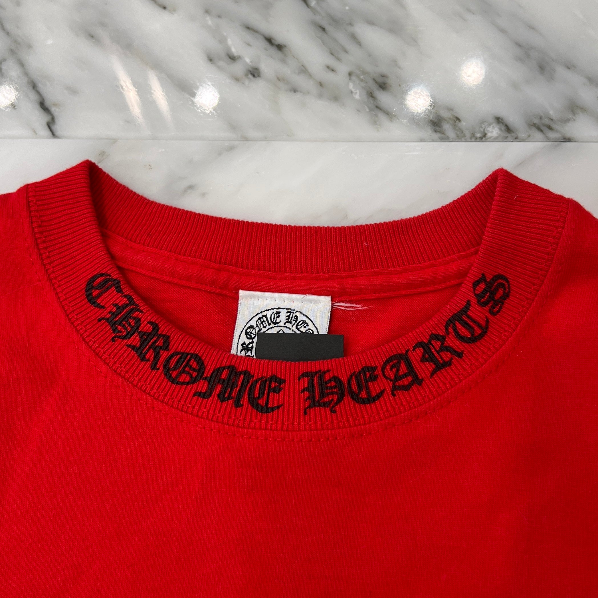 CHROME HEARTS Neck Logo Vine Dagger Tee Size M クロムハーツ ネックロゴ ヴァインダガー Tシャツ サイズM