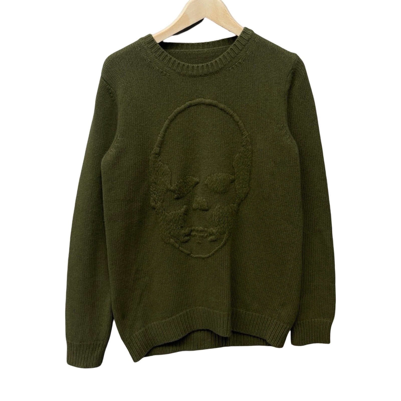 lucien pellat-finet Skull Embroidery Wool Knit Sweater Size XS