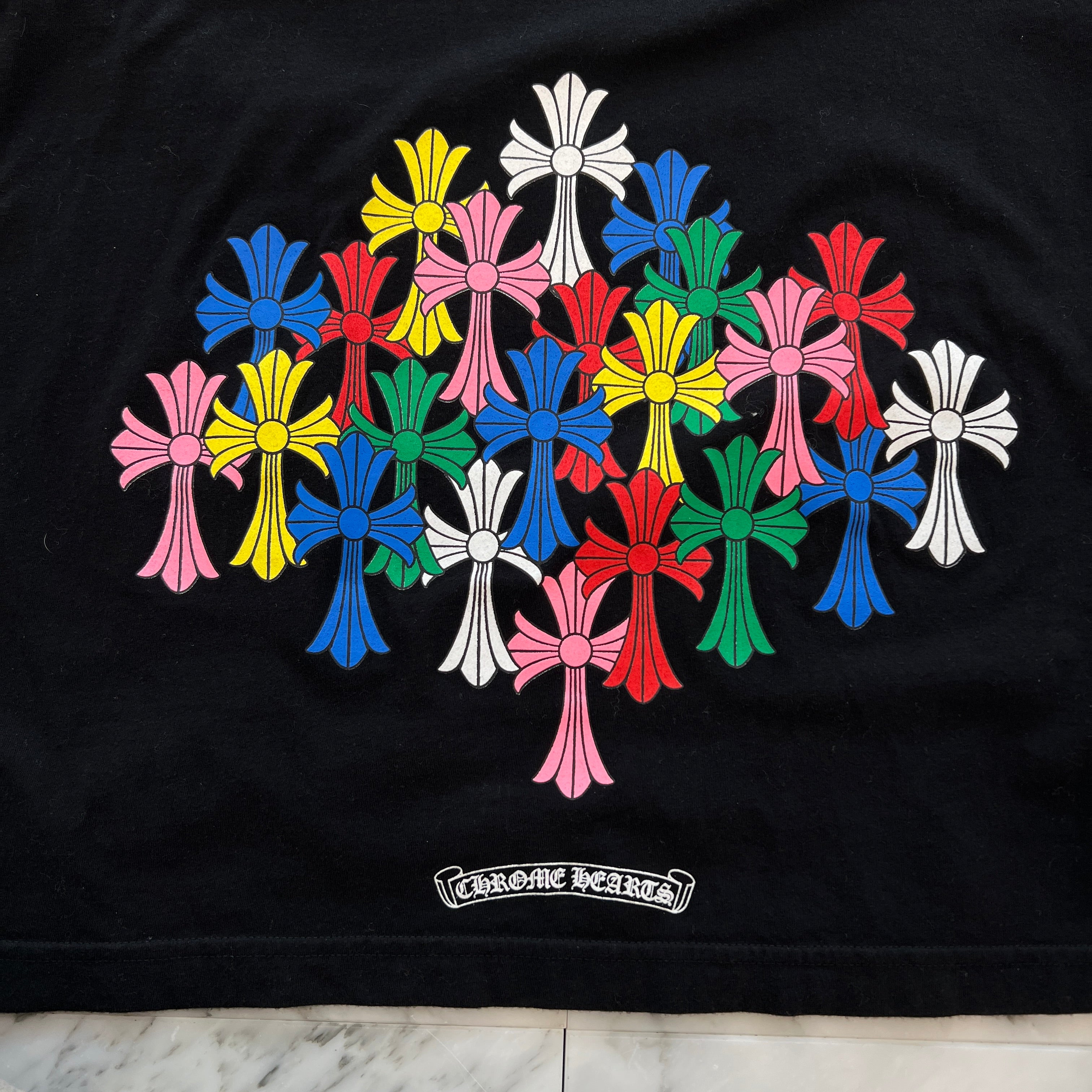 CHROME HEARTS MLTCOL CEM CRS Tee Size M クロムハーツ マルチカラー セメタリークロス Tシャツ サイズM