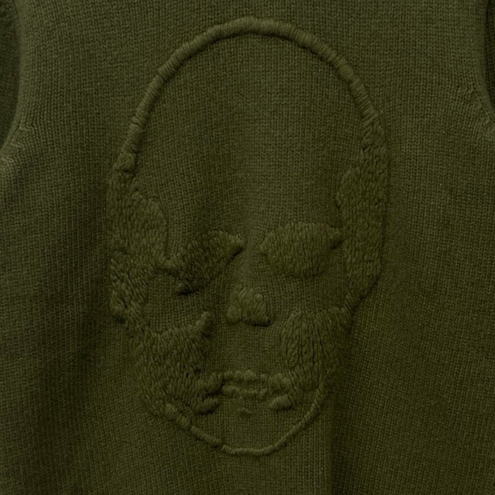 lucien pellat-finet Skull Embroidery Wool Knit Sweater Size XS