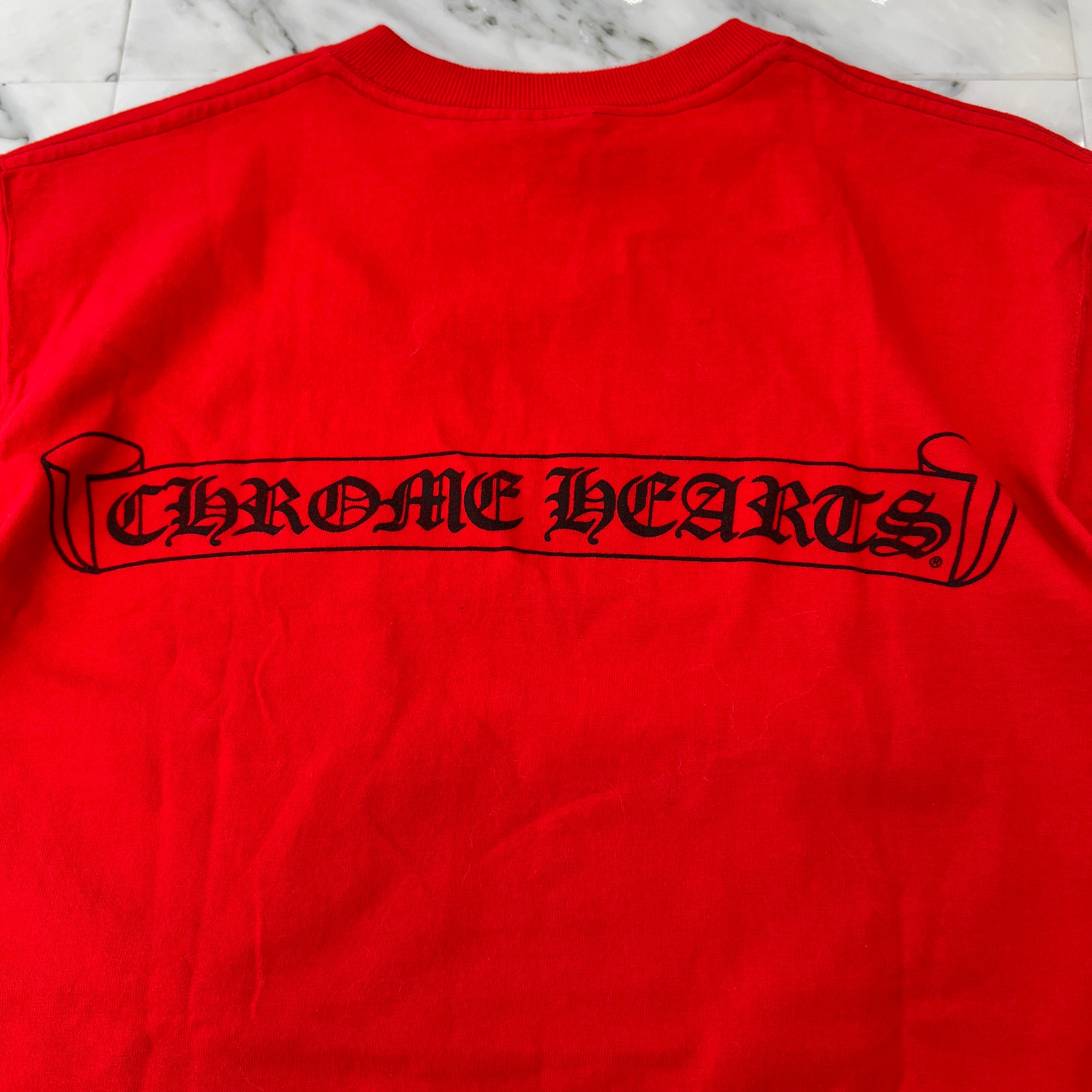 CHROME HEARTS Neck Logo Vine Dagger Tee Size M クロムハーツ ネックロゴ ヴァインダガー Tシャツ サイズM