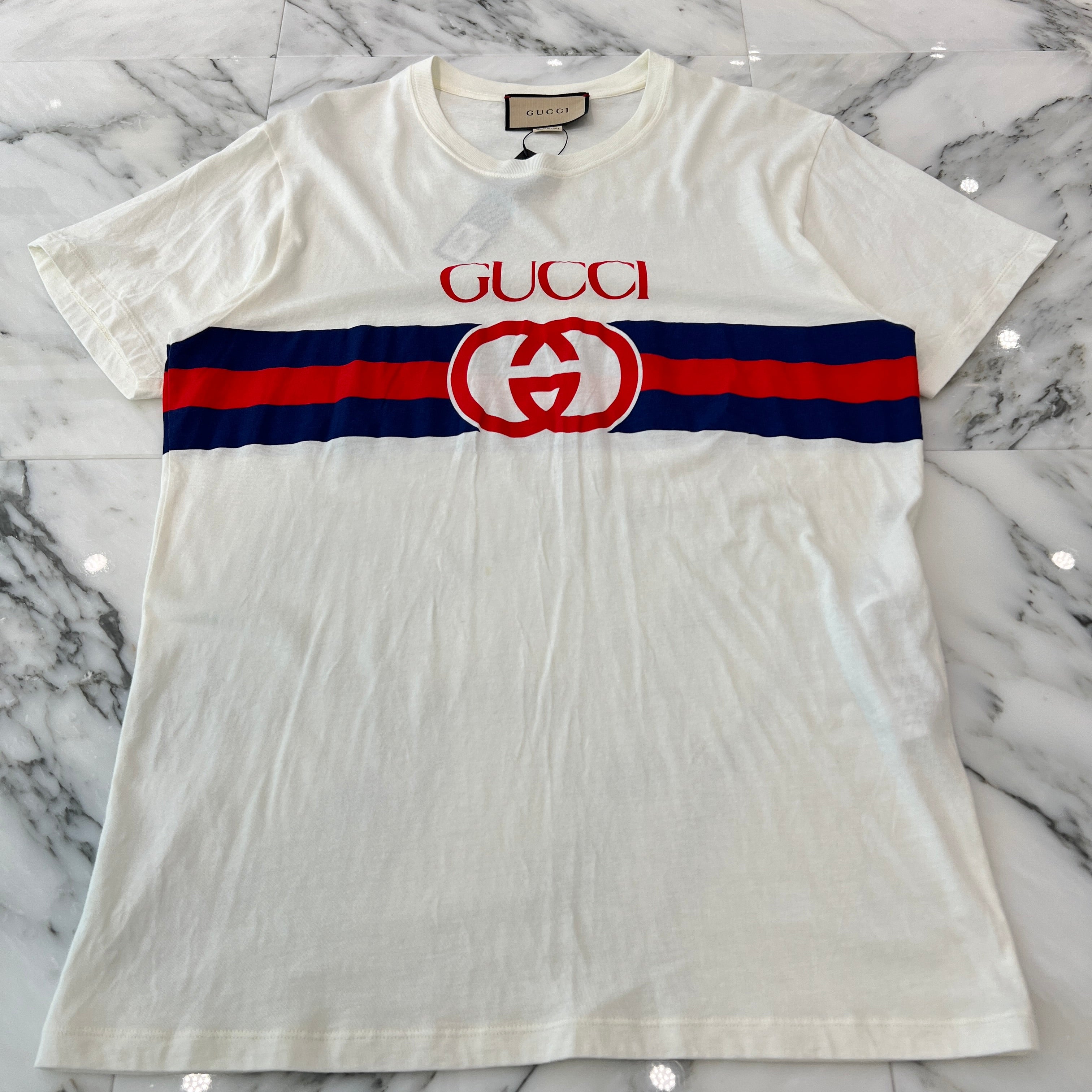 GUCCI 2023SS Interlocking Logo Print Tee 548334 XJET1 Size XS グッチ インターロッキング ロゴプリント Tシャツ サイズXS