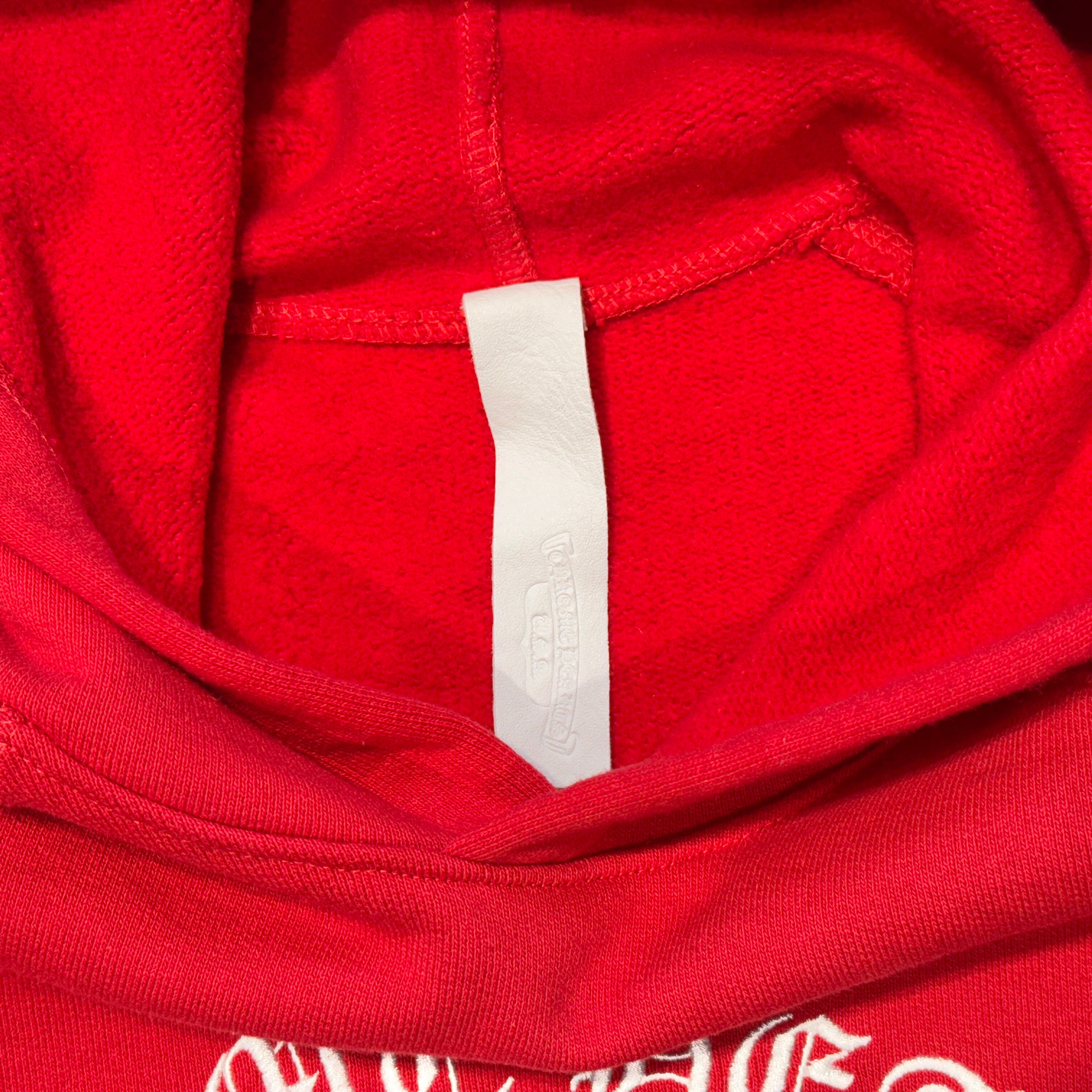 CHROME HEARTS King Taco 3 Cemetery Cross Embroidery Pullover Hoodie Size XL