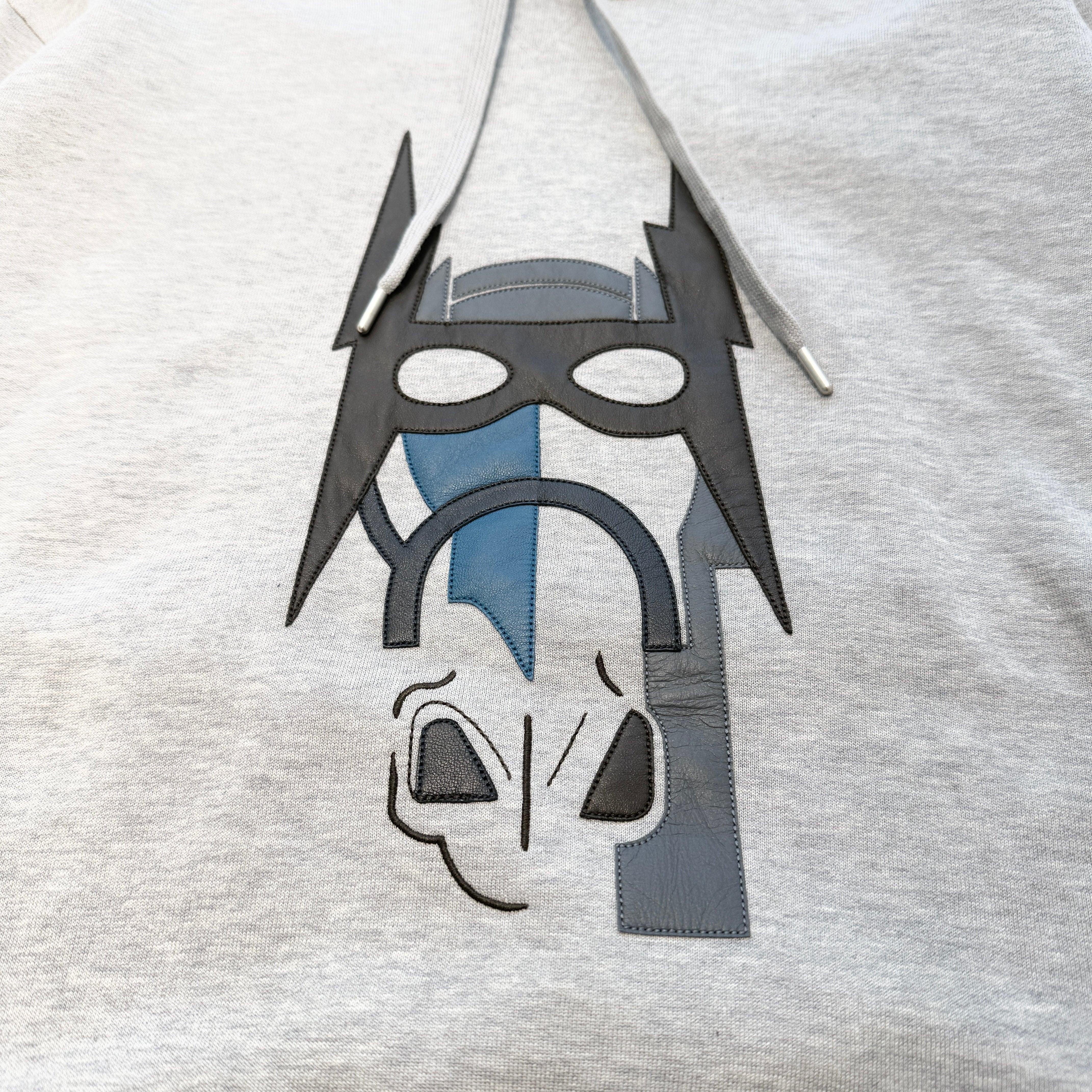 HERMES 2022AW Horse Leather Patch Pullover Hoodie Size XL エルメス ホースレザーパッチ プルオーバーフーディ サイズ XL