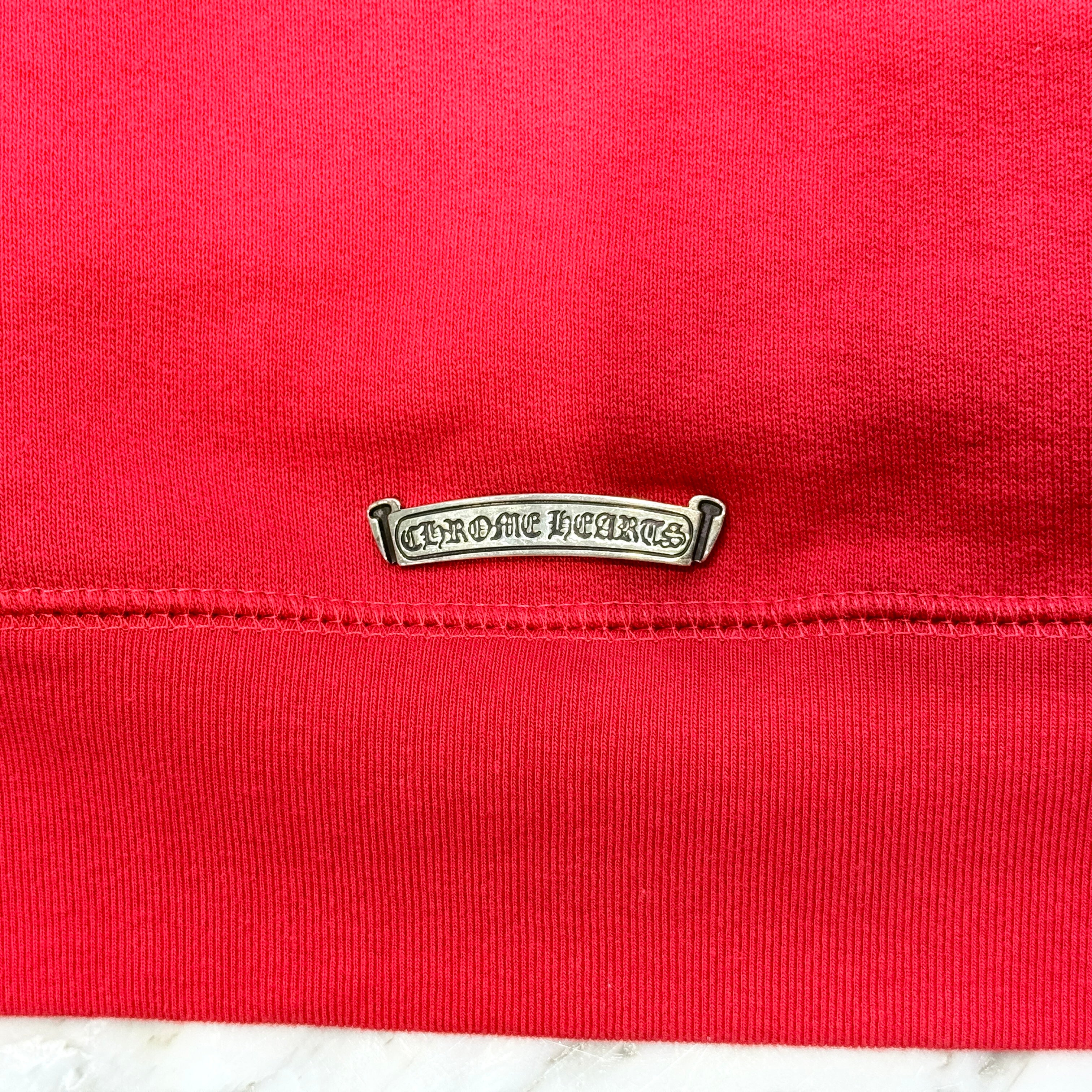 CHROME HEARTS King Taco 3 Cemetery Cross Embroidery Pullover Hoodie Size XL