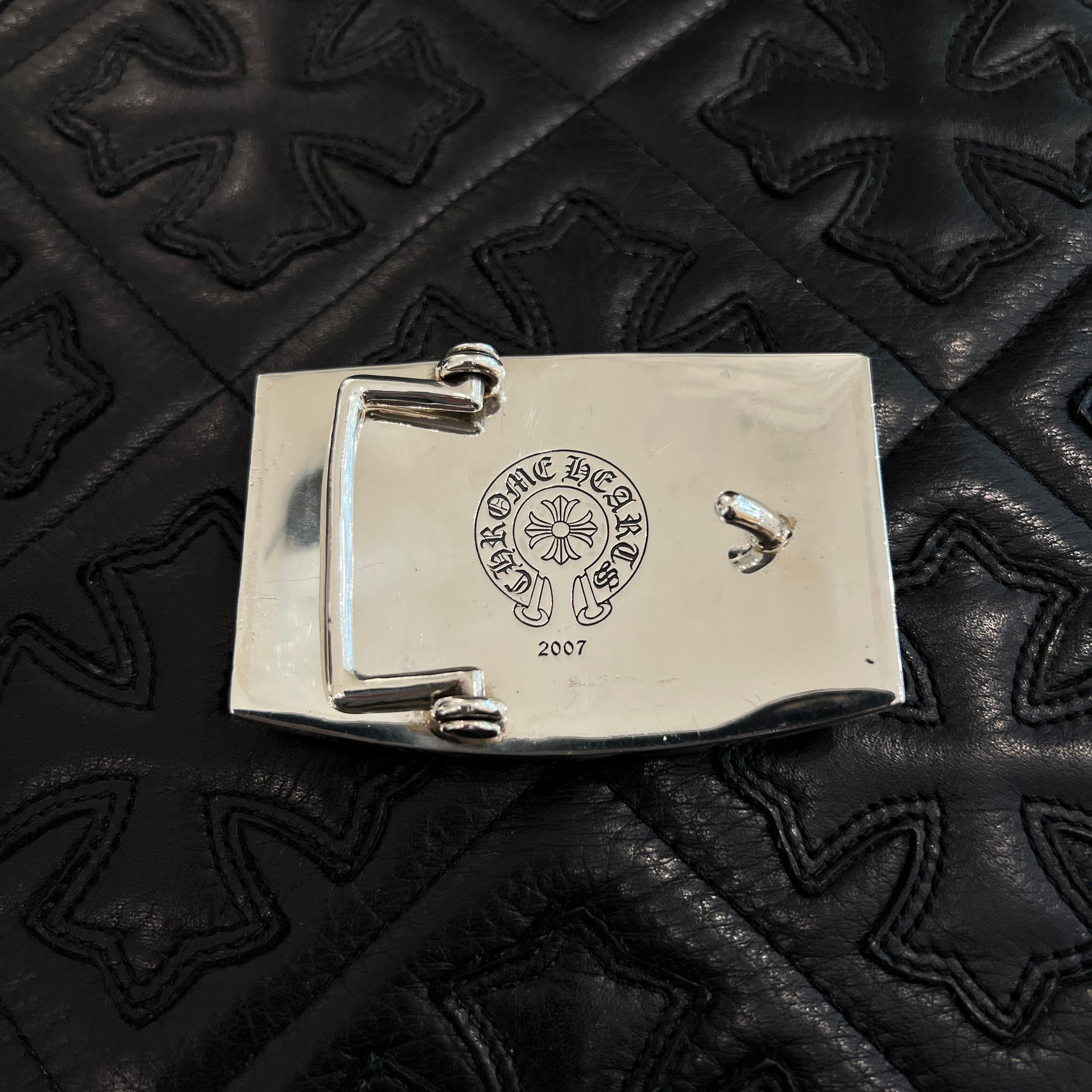 CHROME HEARTS Flare Knee Silver Belt Buckle クロムハーツ フレアニー  シルバー ベルトバックル