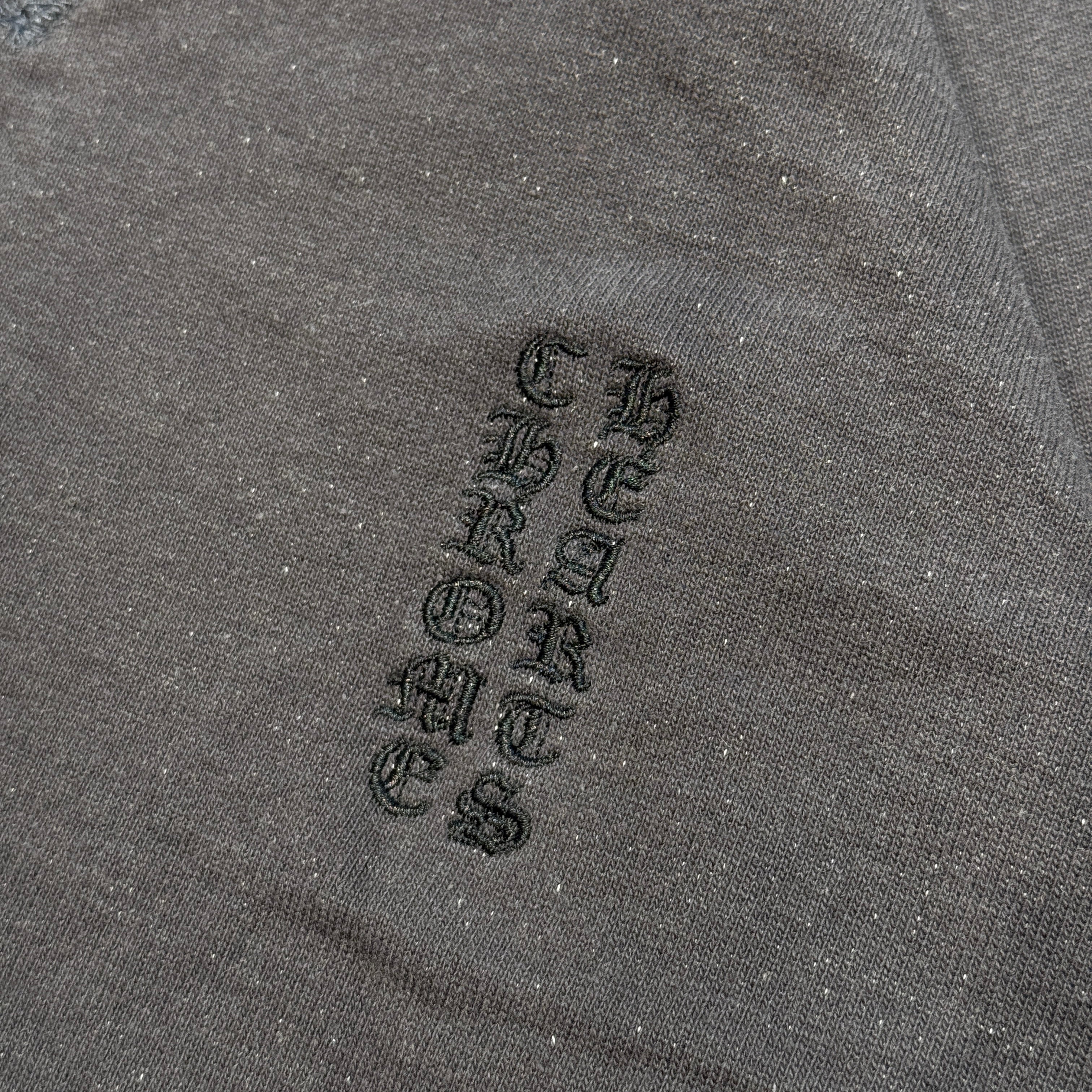 CHROME HEARTS YNOT Vertical Logo Embroidery Sweat Shirt Size L