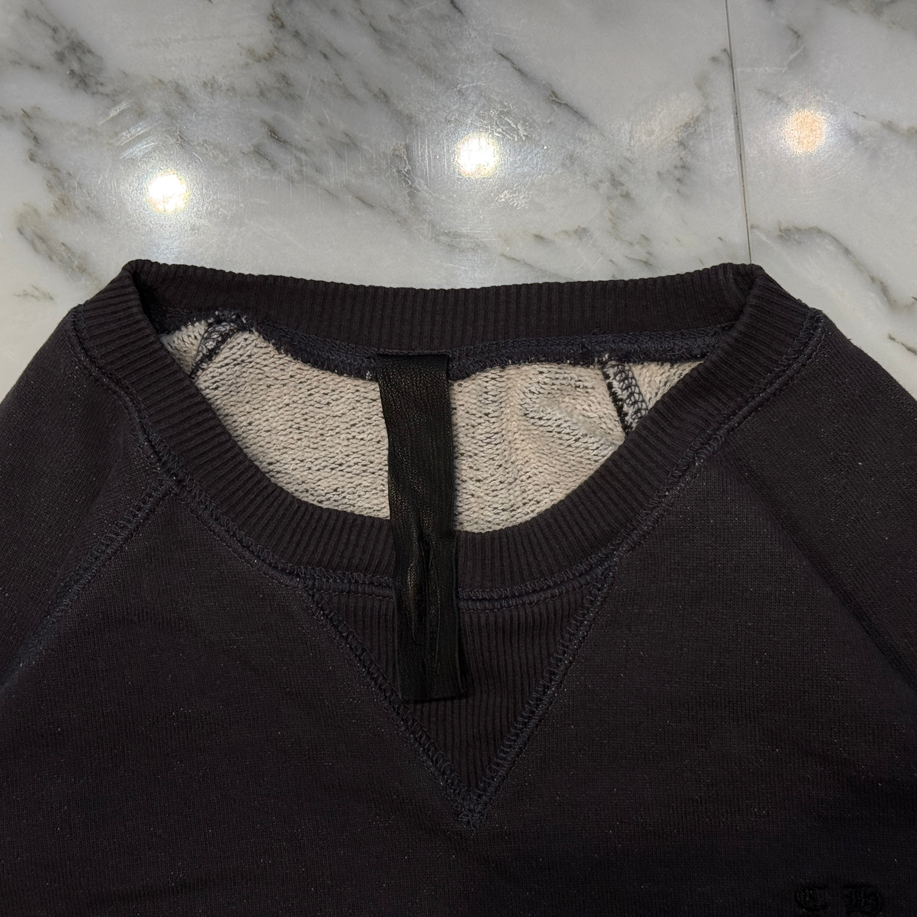 CHROME HEARTS YNOT Vertical Logo Embroidery Sweat Shirt Size L