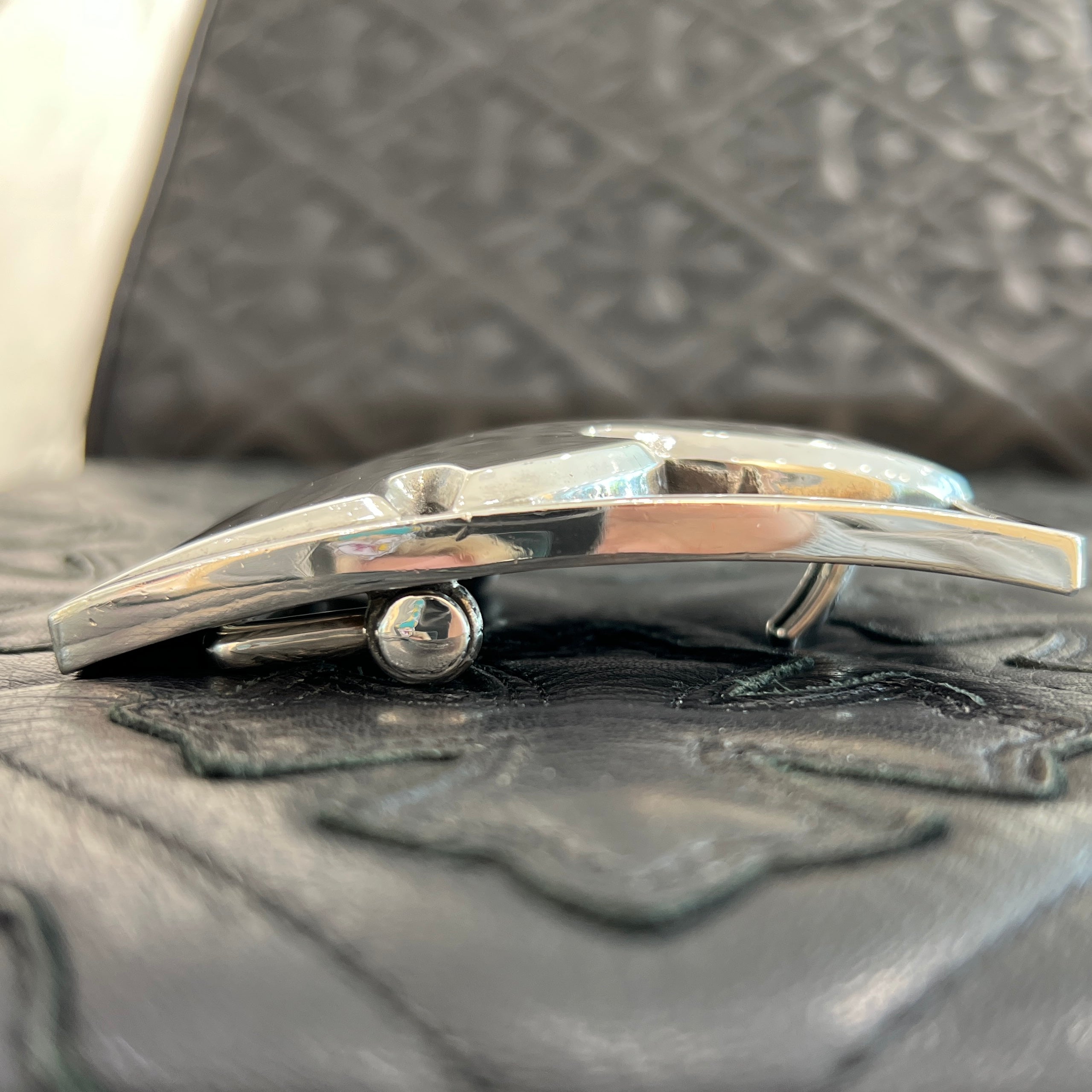 CHROME HEARTS Flare Knee Silver Belt Buckle クロムハーツ フレアニー  シルバー ベルトバックル