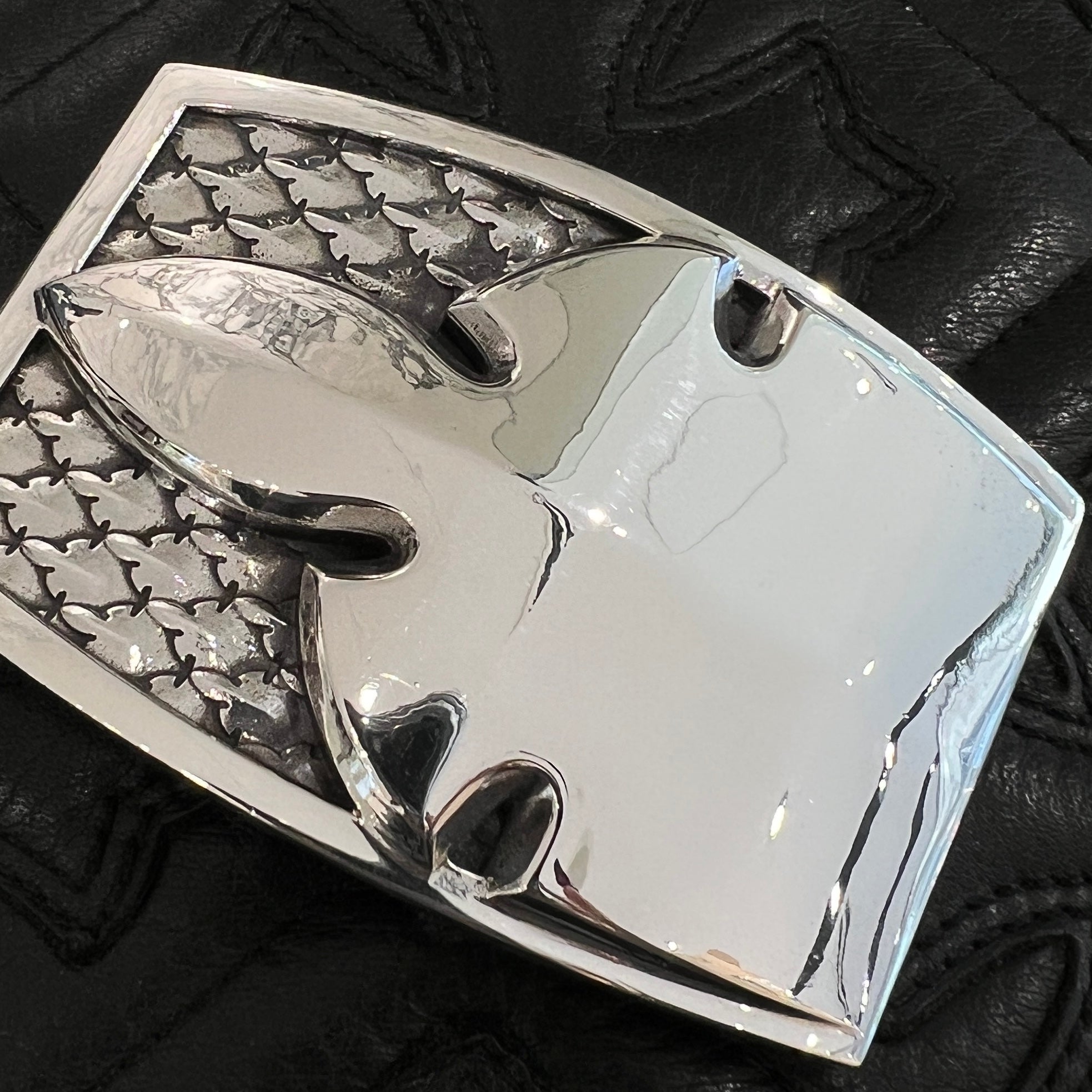 CHROME HEARTS Flare Knee Silver Belt Buckle クロムハーツ フレアニー  シルバー ベルトバックル