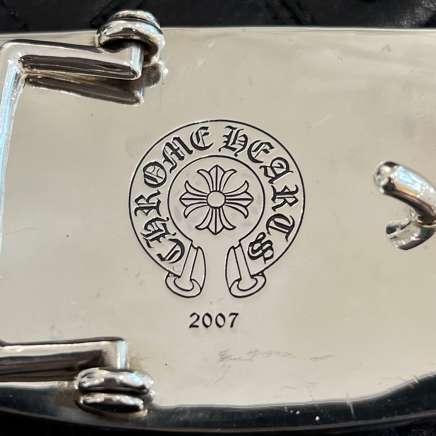 CHROME HEARTS Flare Knee Silver Belt Buckle クロムハーツ フレアニー  シルバー ベルトバックル