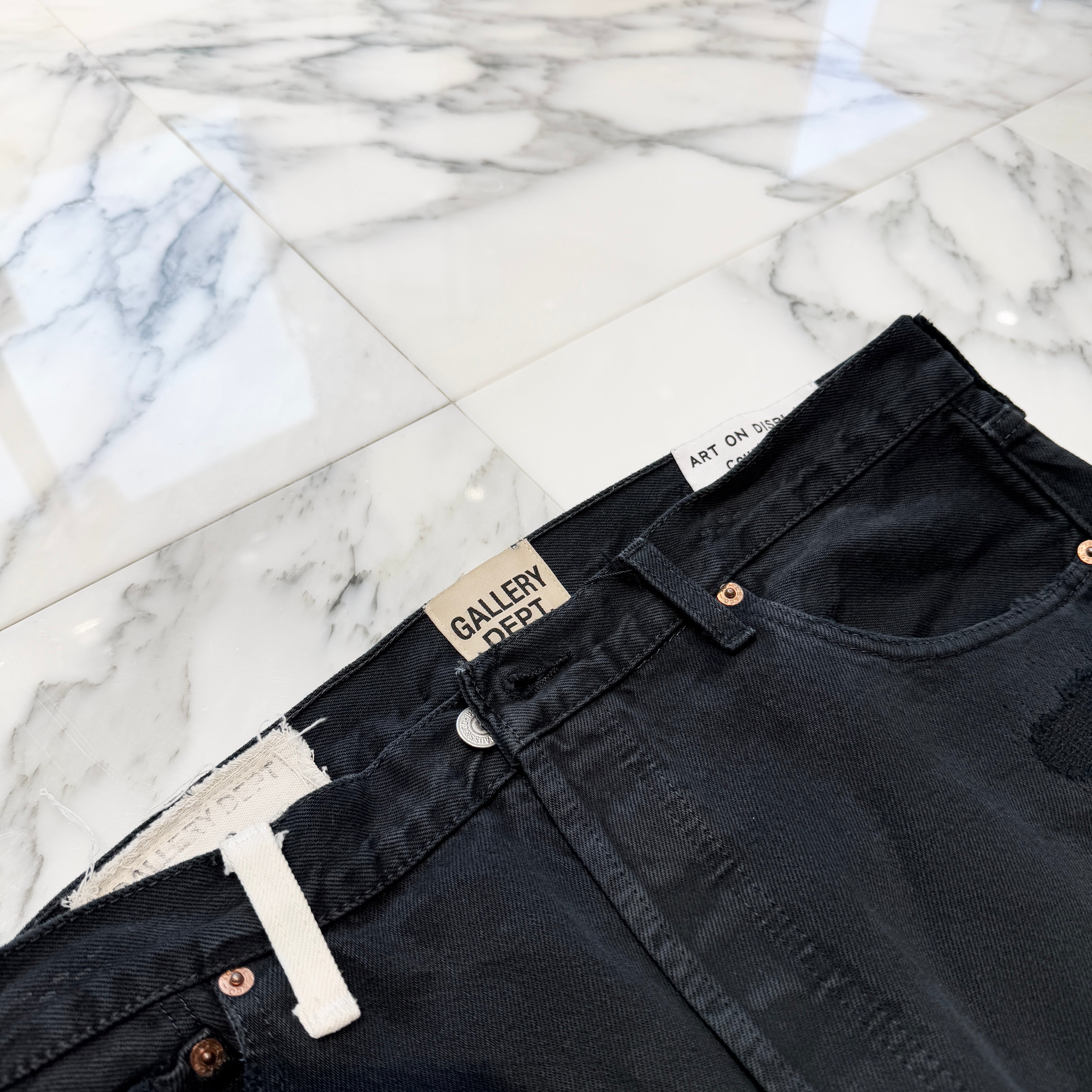 GALLERY DEPT. 2023AW Slim Fit Fuck Face Distressed Jeans FFD-5000 Size 32 ギャラリーデプト スリムフィット ファックフェイス ダメージジーンズ サイズ32