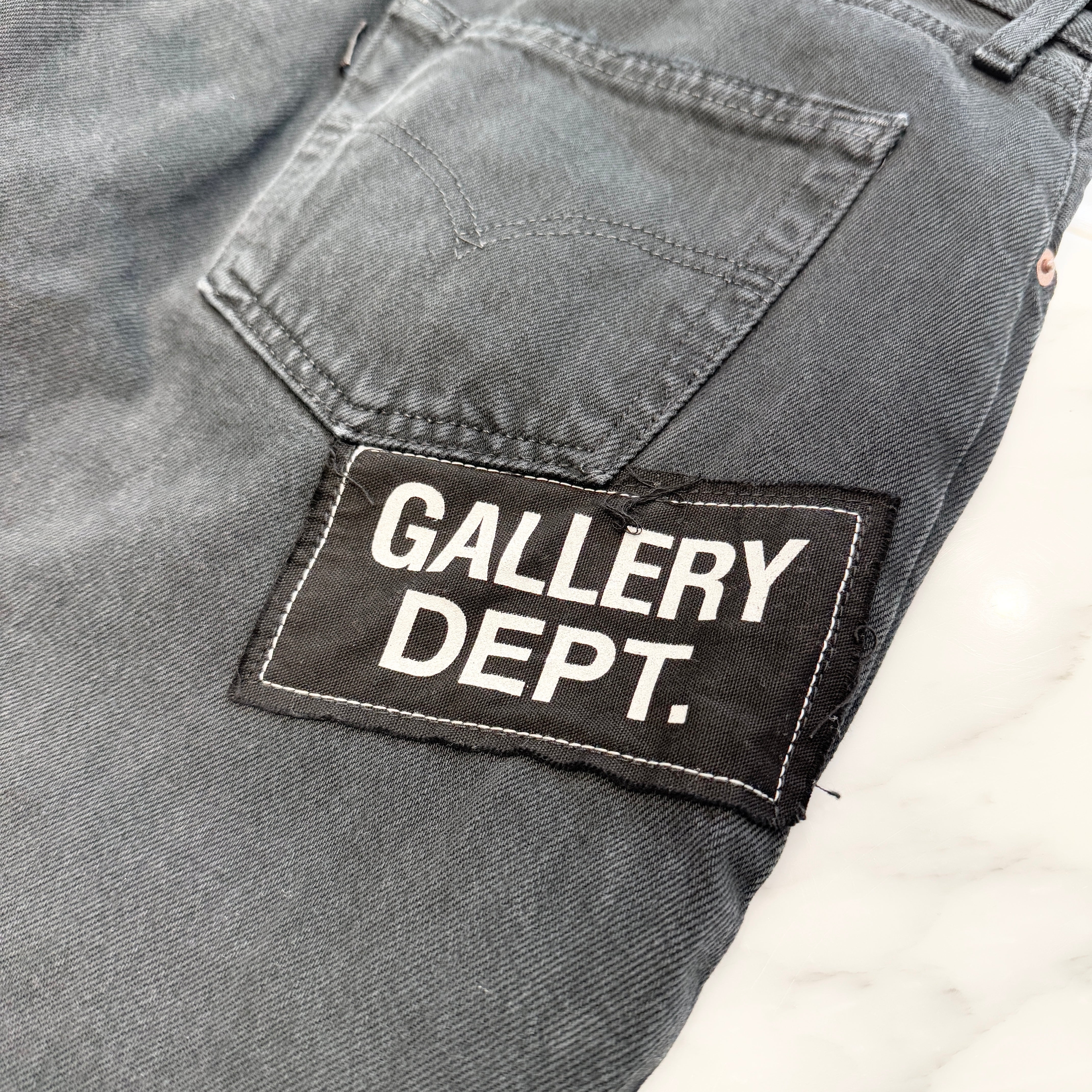 GALLERY DEPT. 2023AW Slim Fit Fuck Face Distressed Jeans FFD-5000 Size 32 ギャラリーデプト スリムフィット ファックフェイス ダメージジーンズ サイズ32
