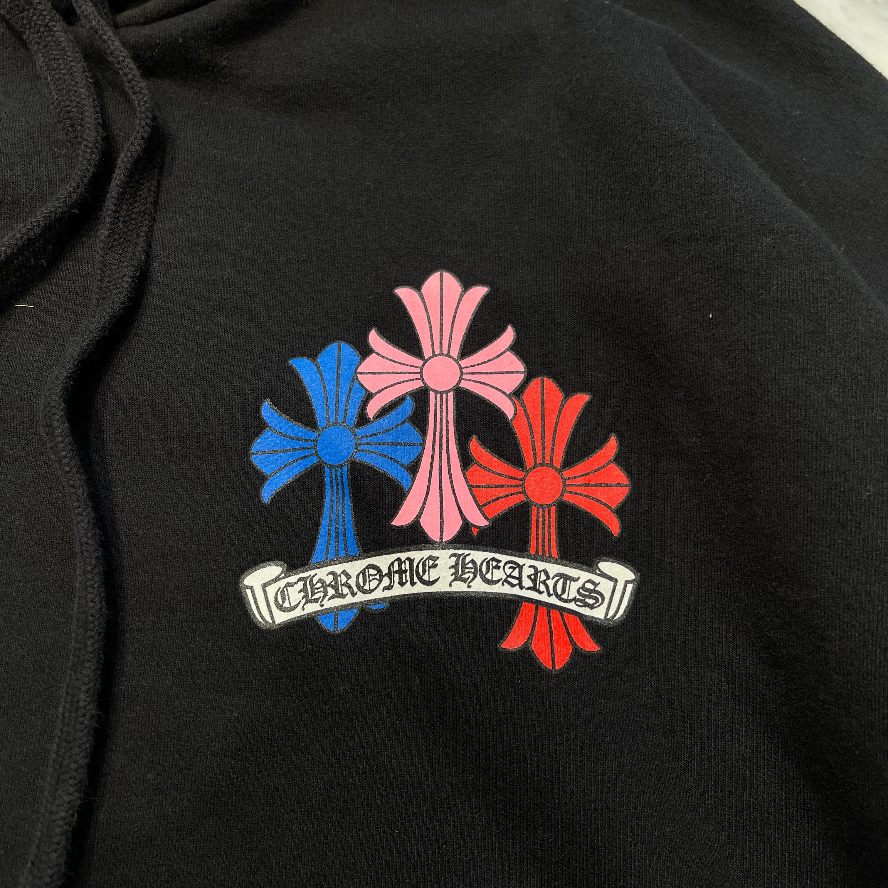 CHROME HEARTS 2022SS MLTCOL CEM CRS Pullover Hoodie Size XXL クロムハーツ マルチカラーセメタリークロス プルオーバーフーディー サイズXXL