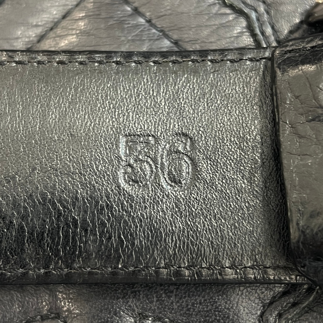 CHROME HEARTS Zero Pyramid Space Punk Studs Leather Belt Size 36 クロムハーツ ゼロピラミッドスペースパンクスタッズ レザーベルト サイズ36