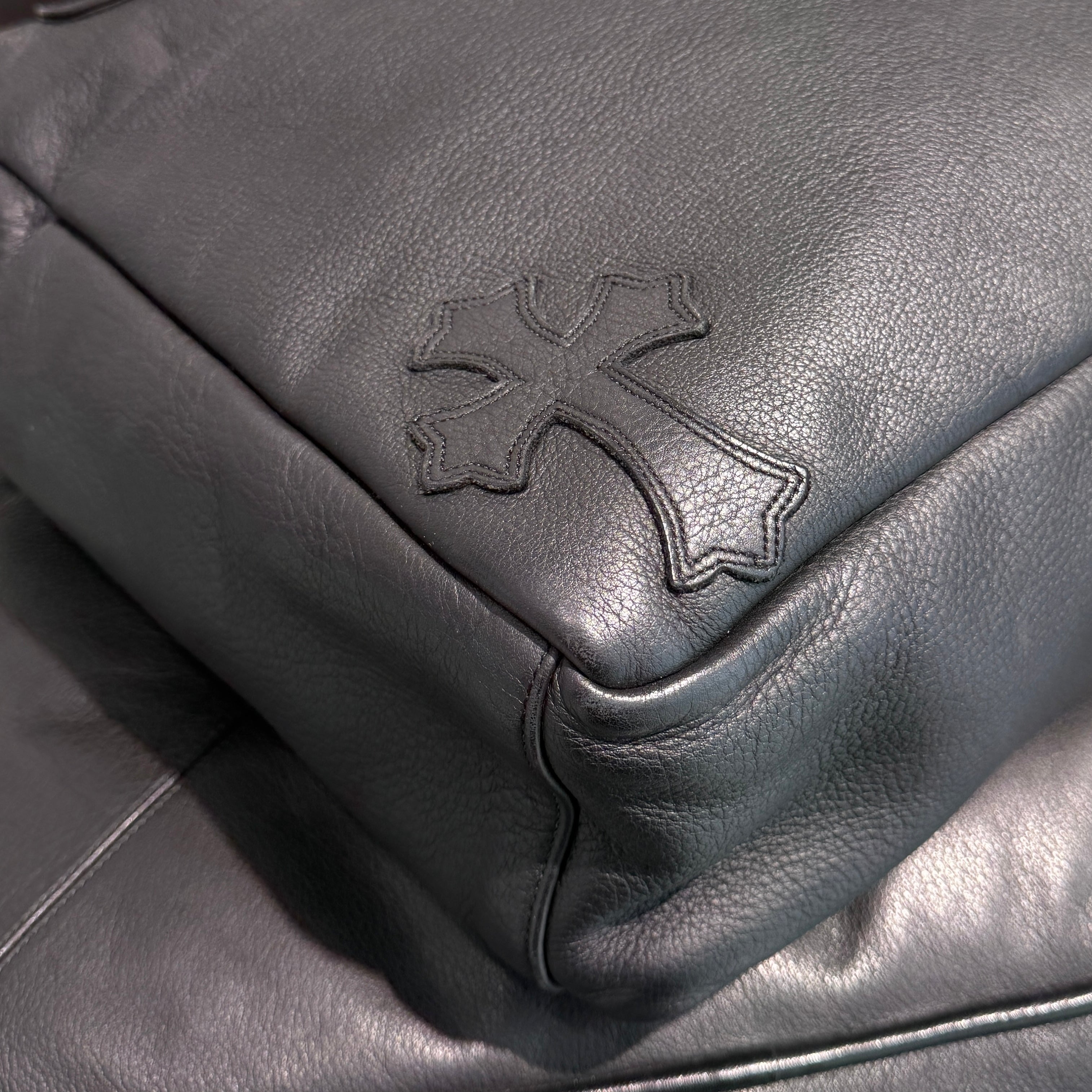 CHROME HEARTS BS Flare 4 Pocket Cross Leather Patch Tote Bag クロムハ―ツ BSフレア 4ポケット クロスレザーパッチ トートバッグ