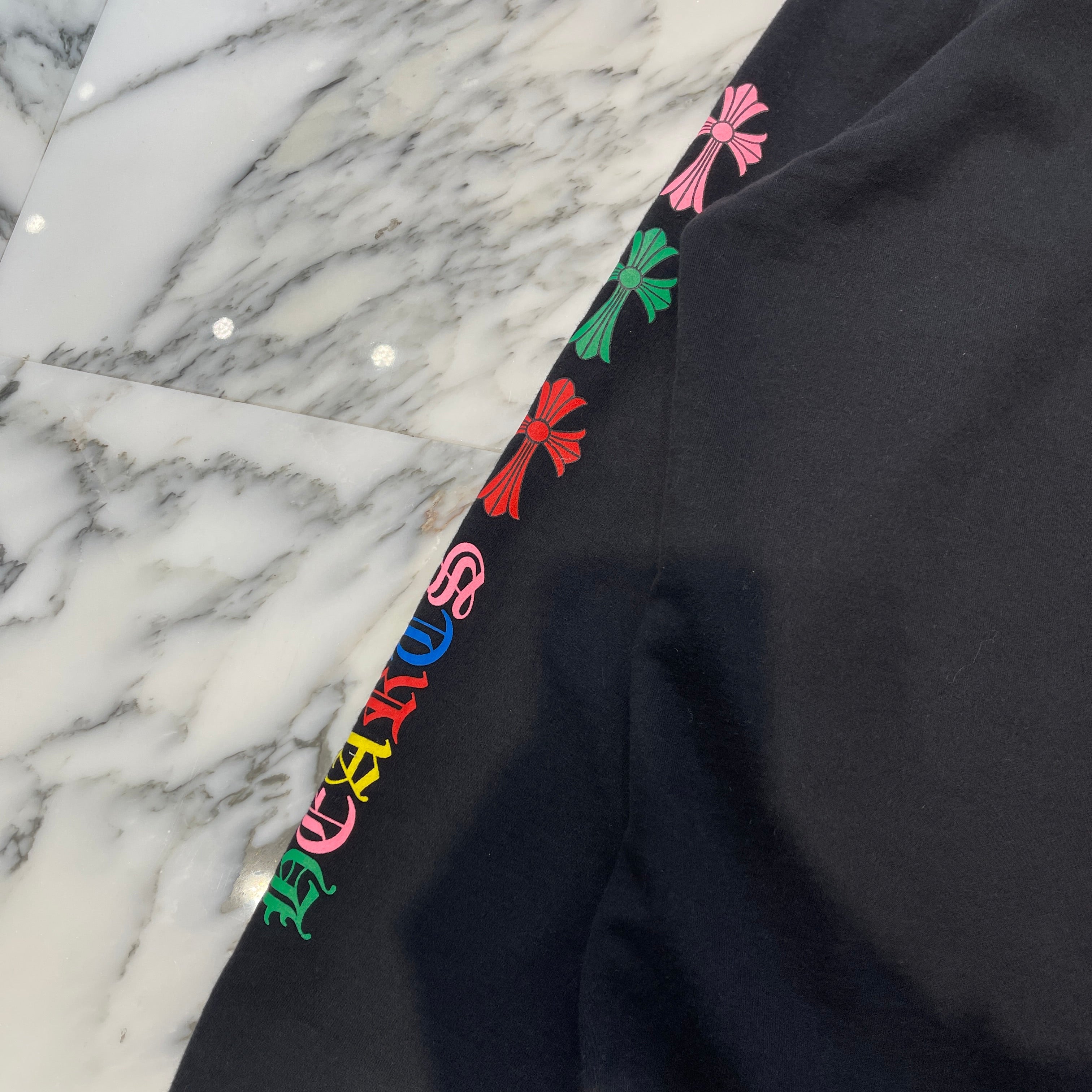 CHROME HEARTS 2022SS MLTCOL CEM CRS Pullover Hoodie Size XXL クロムハーツ マルチカラーセメタリークロス プルオーバーフーディー サイズXXL