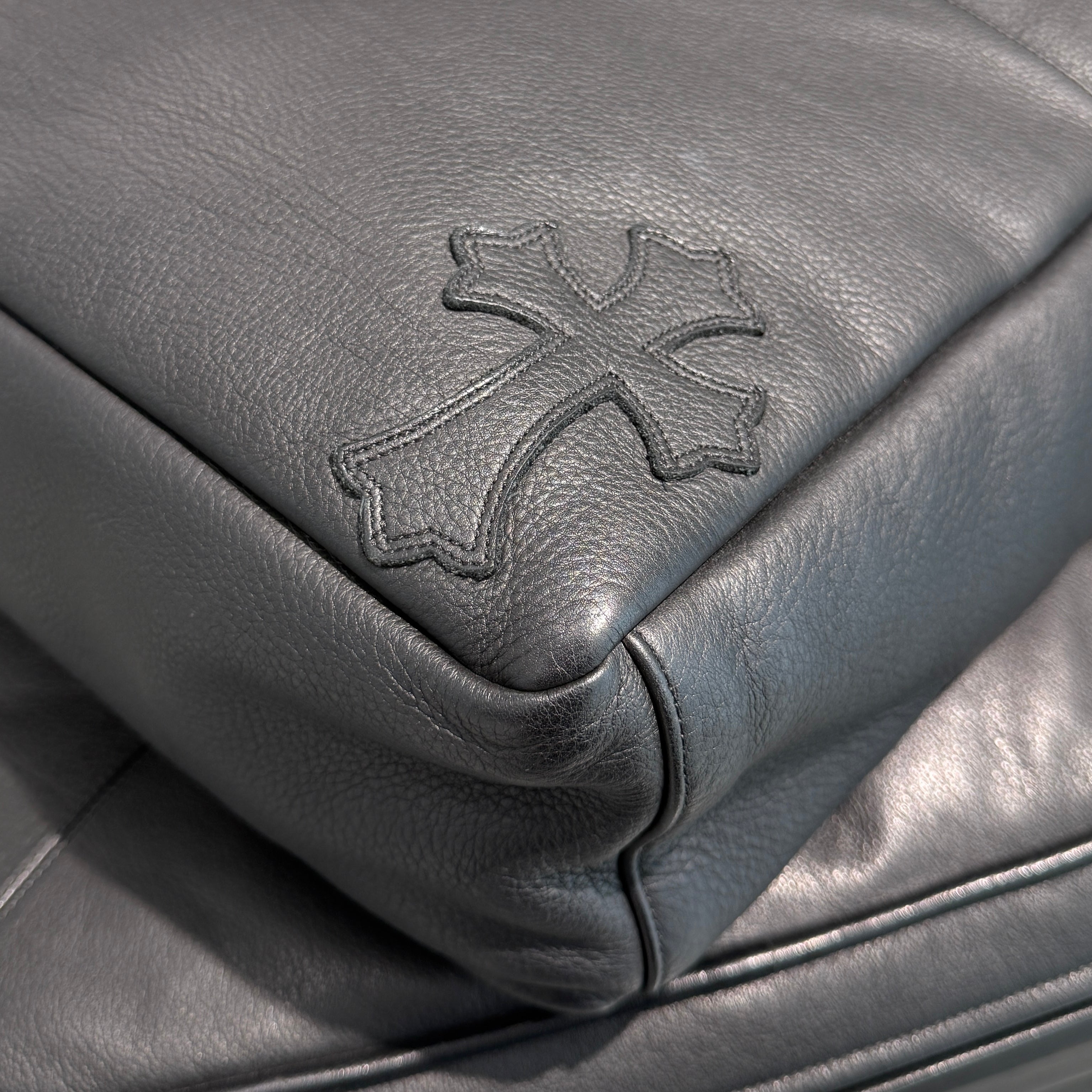 CHROME HEARTS BS Flare 4 Pocket Cross Leather Patch Tote Bag クロムハ―ツ BSフレア 4ポケット クロスレザーパッチ トートバッグ